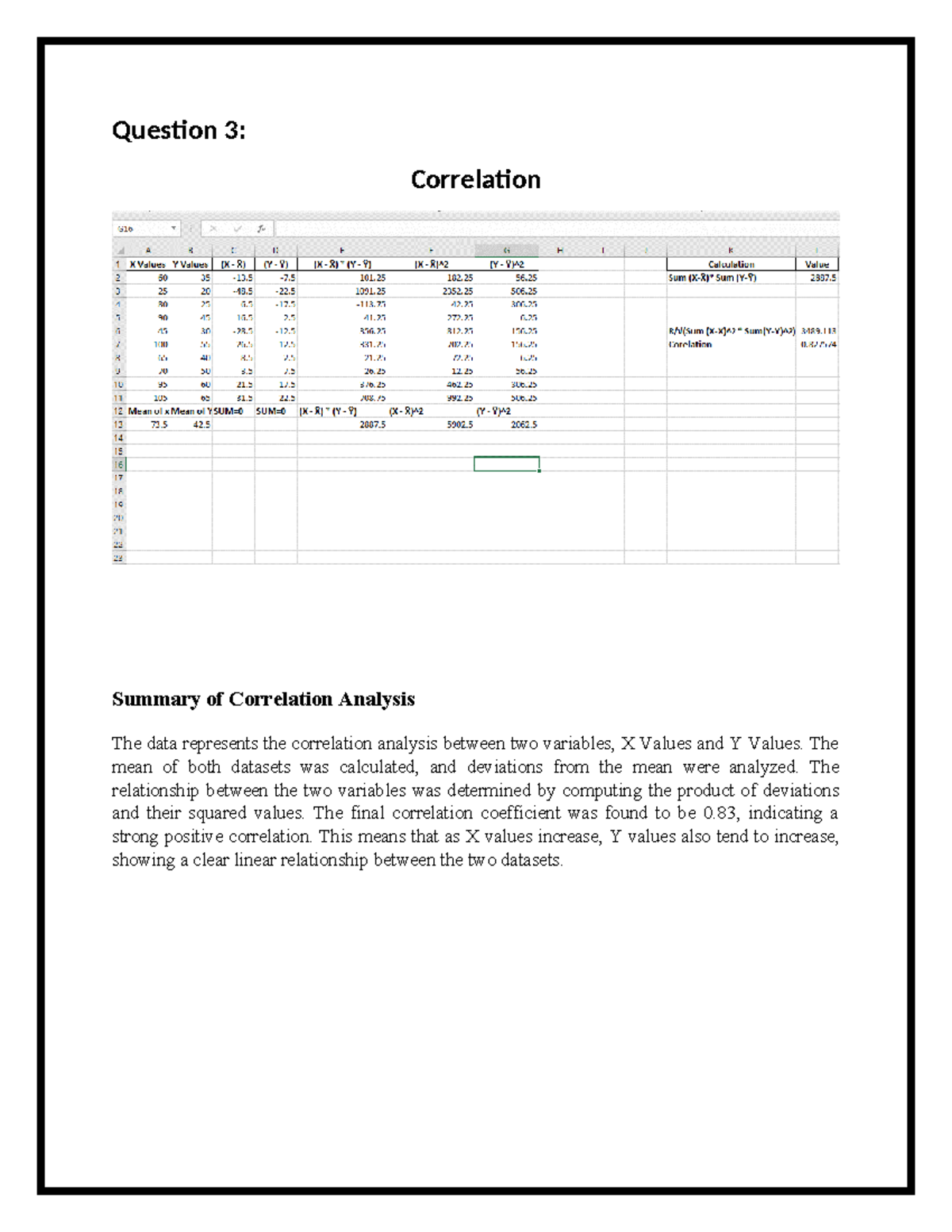 Correlation - assignment about corelation - Question 3: Correlation ...