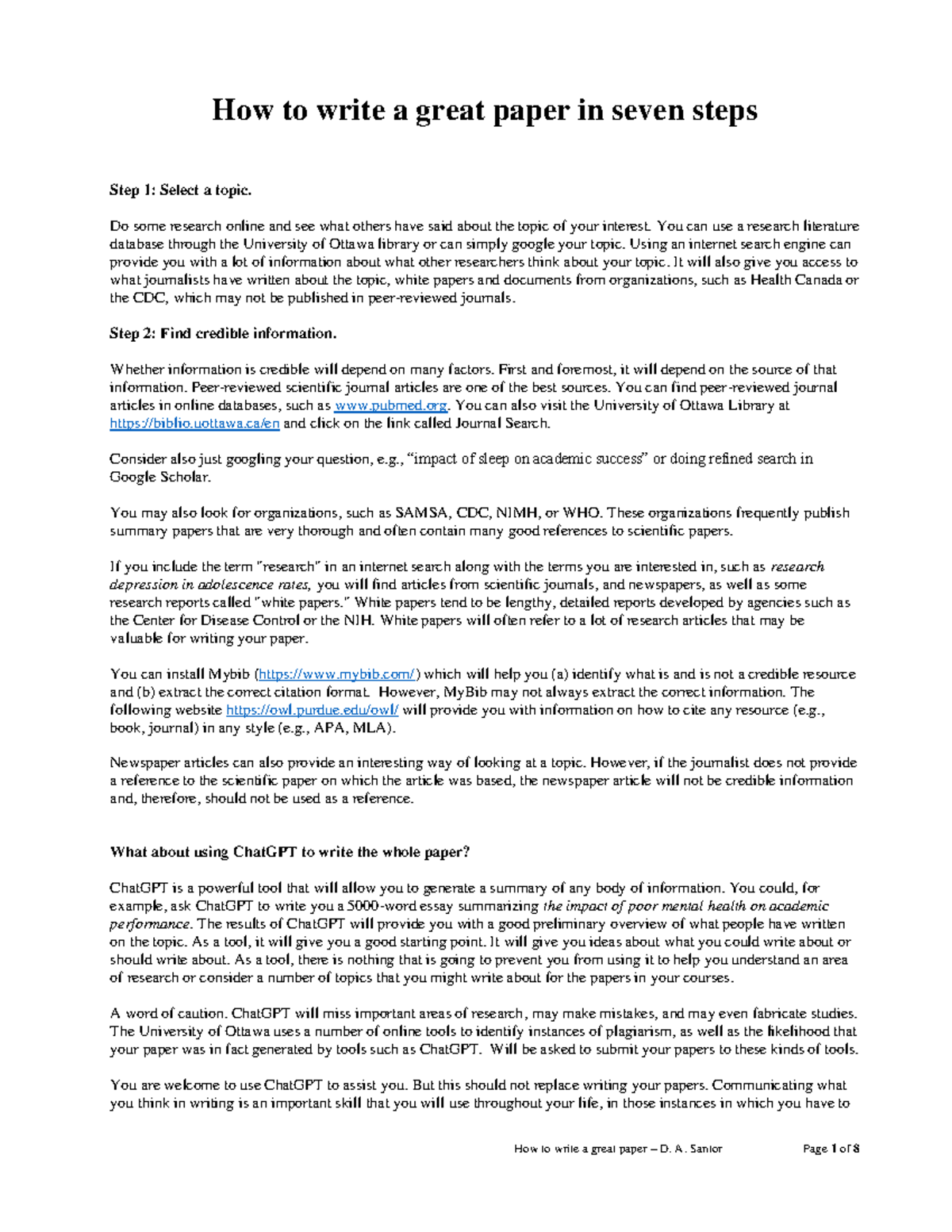 How to Write a Great Paper: A Step-by-Step Guide (2024) - Studocu
