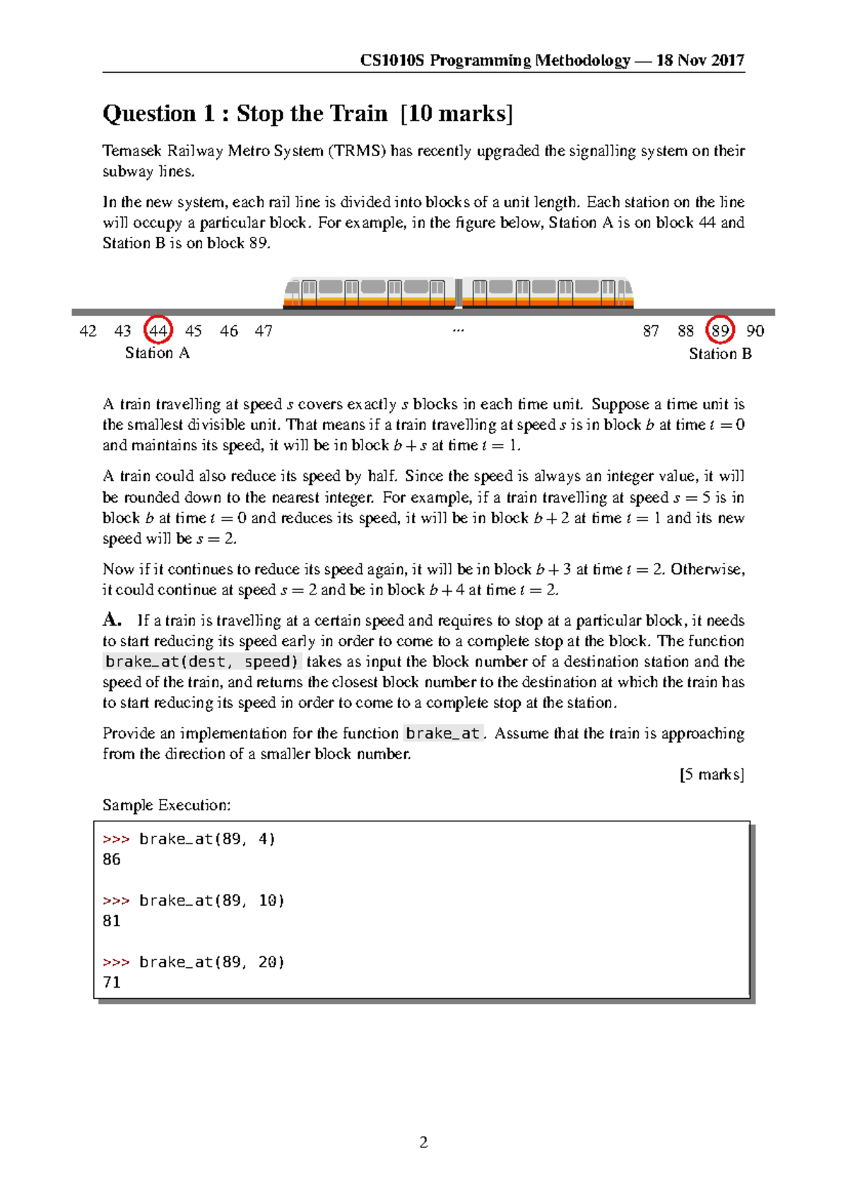 2017 .NOV.PE.Q1 - Stop the Train - CS1010S Programming Methodology — 18 ...