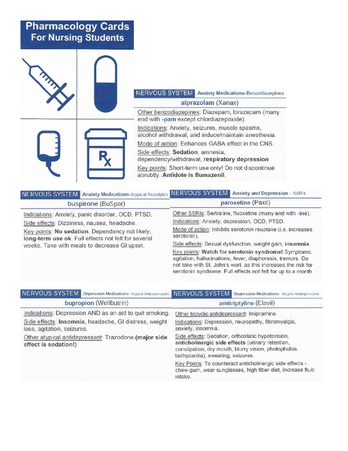Final Exam Study Guide for BIO 101: Nervous System Pharmacology - Studocu