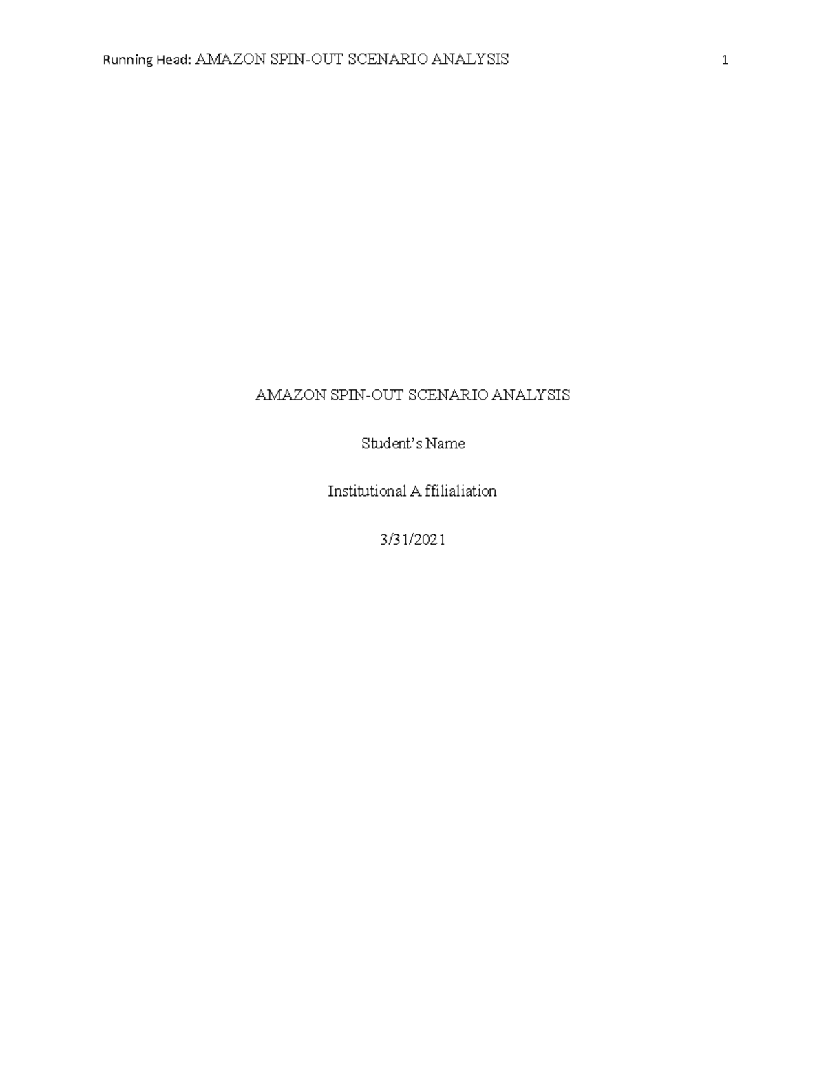 Amazon Case Study doc - Grade: B+ - comparative education - MKU - Studocu