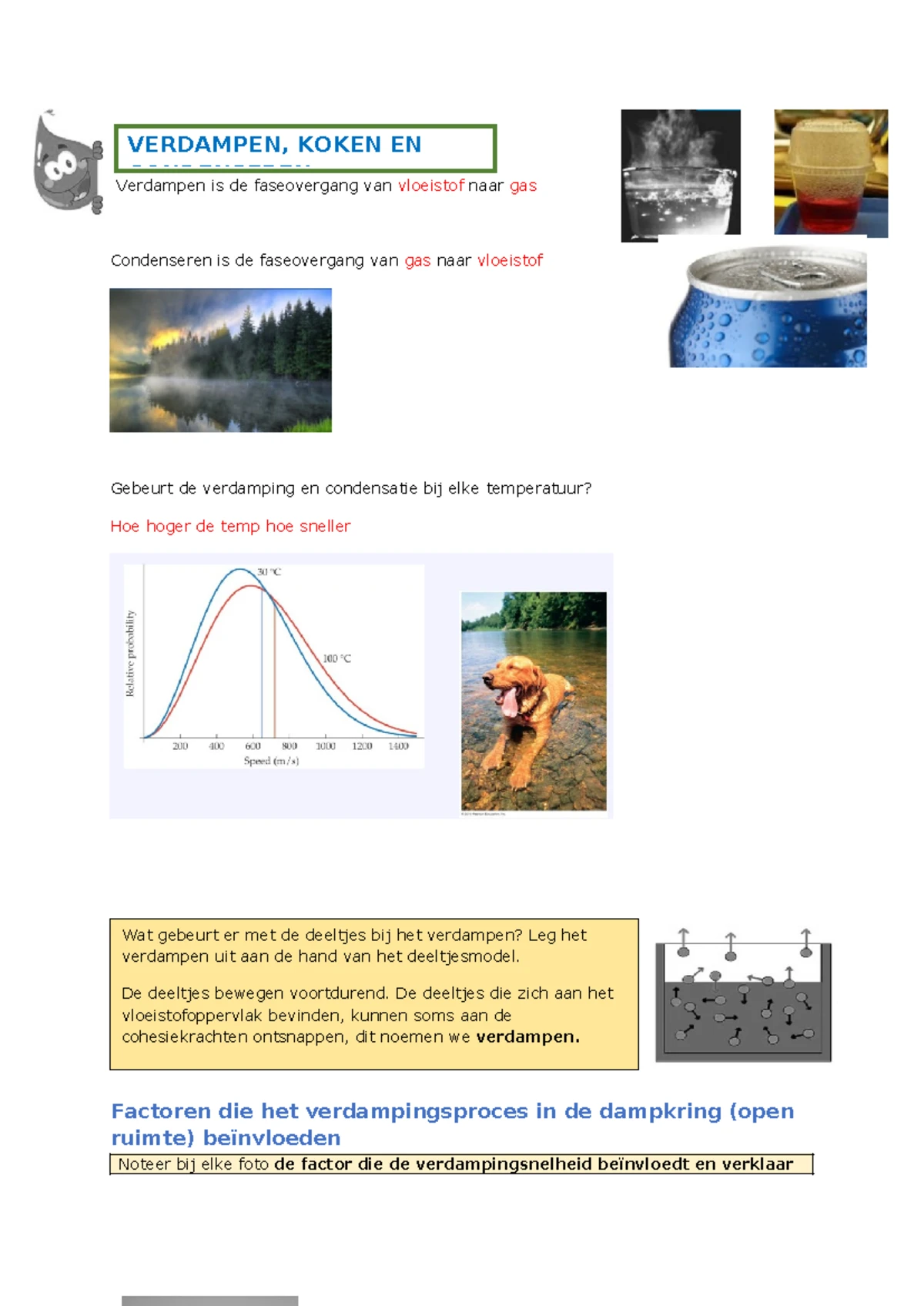 Faseovergang- kritische temperatuur- superkritische vloeistof ...