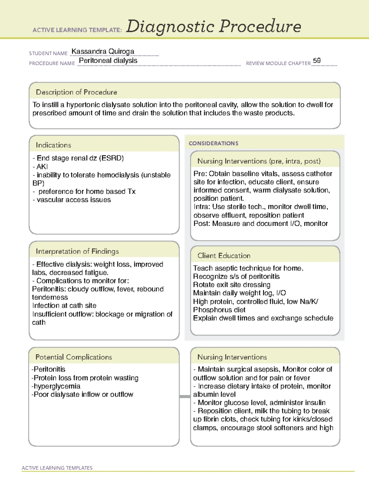 ACTIVE LEARNING TEMPLATE: HPV Vaccine & TPN Complications Review - Studocu