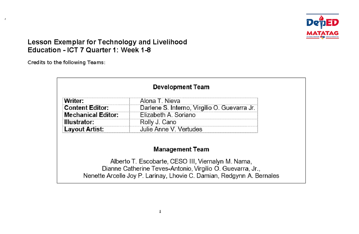 Grade 7 ICT - Q1 DLL Lesson Exemplar: Career & Business Trends - Studocu