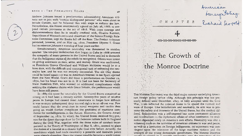 Monroe - Notes - BOOK 1! : THE FORMATIVE YEARS 40 Andrew Johnson issued ...