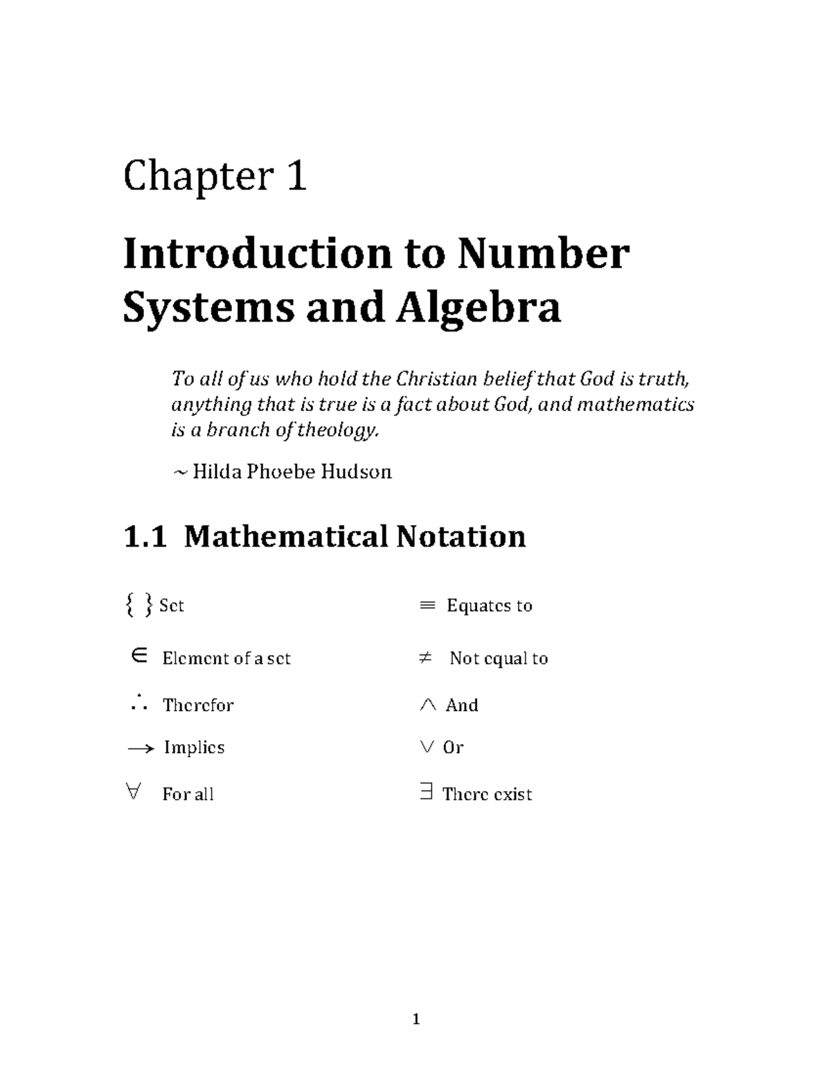 MATH16400 Chapter 1: Introduction to Number Systems and Algebra - Studocu