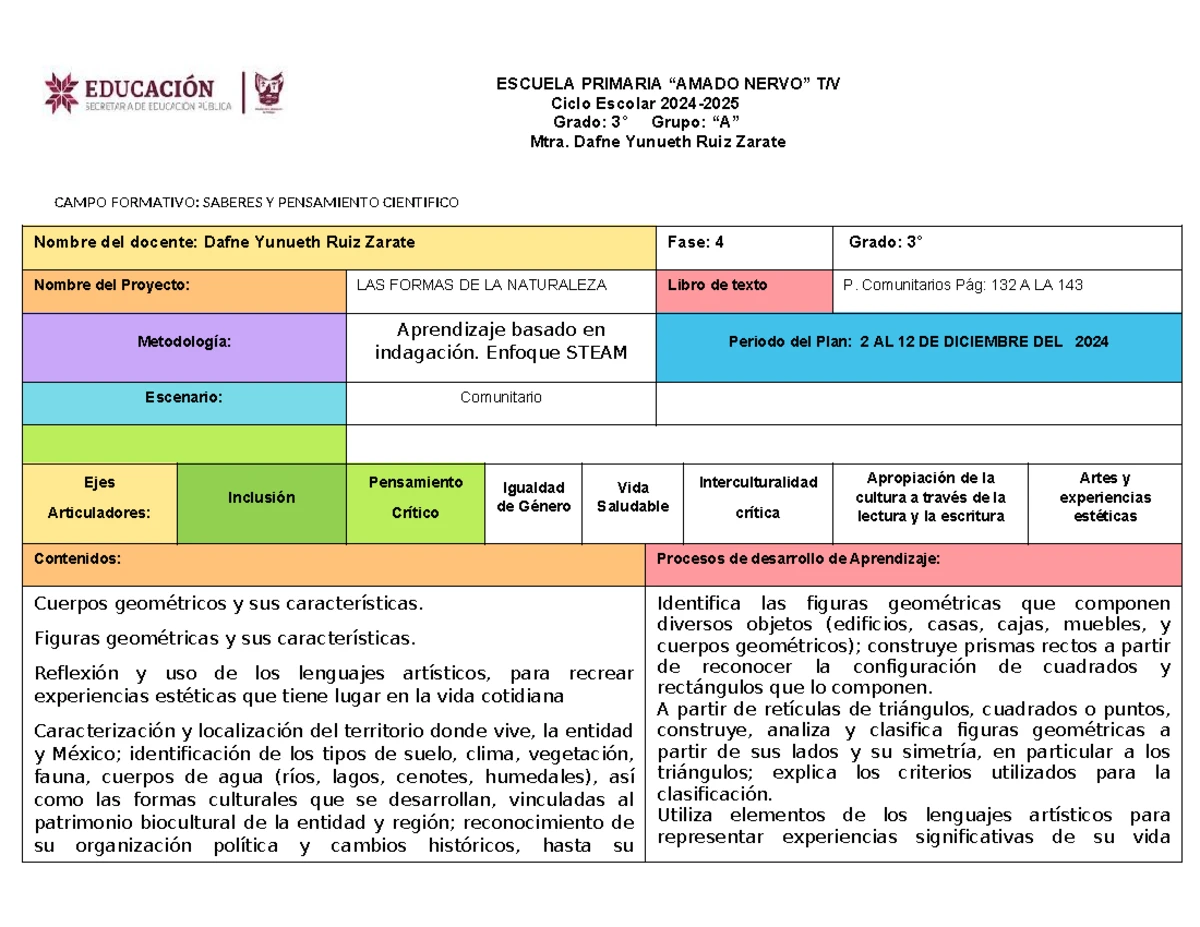 Cuadernillo de Actividades para 3° Grado - Semanas 6 y 7 - Profe Díaz ...