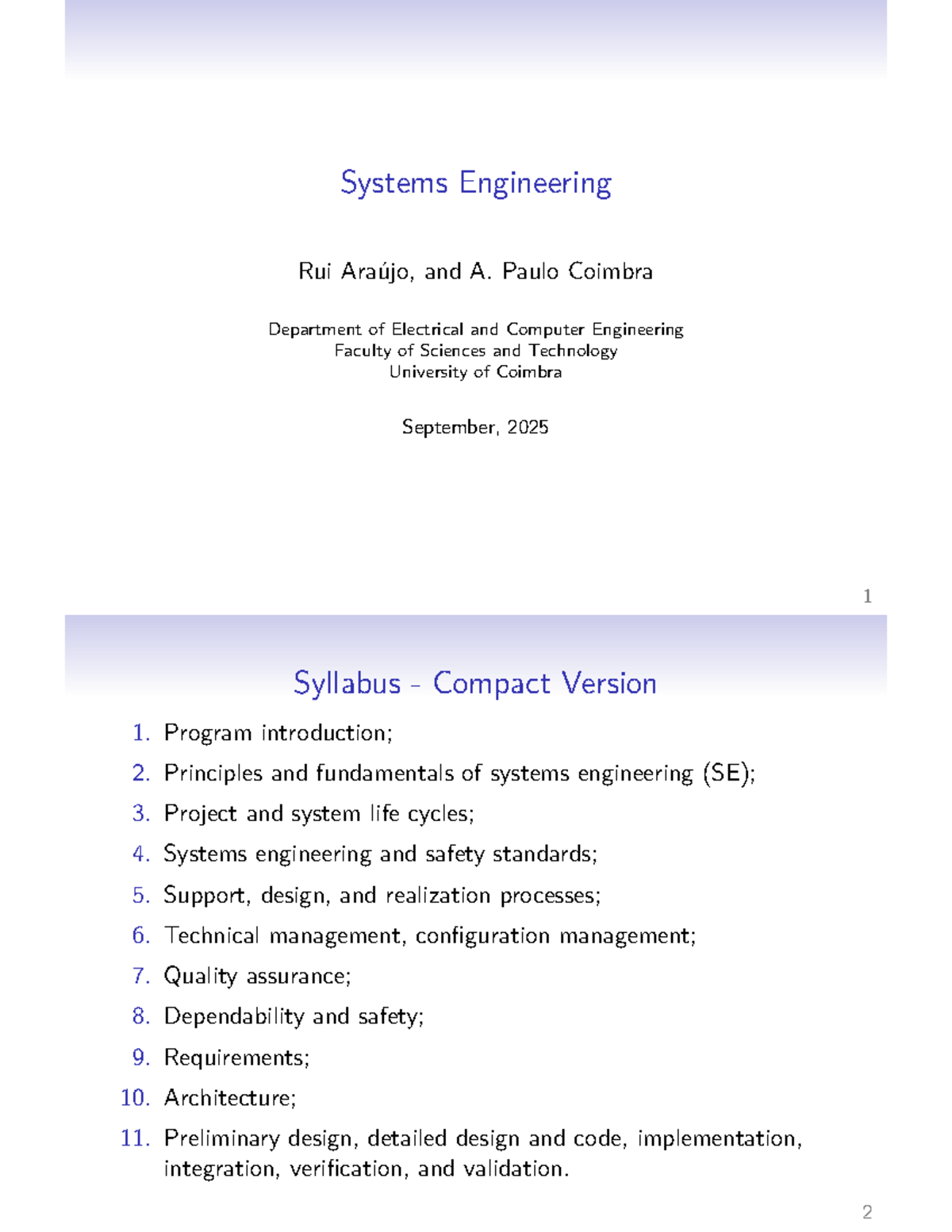 Systems Engineering Principles and Practices - ECE 2025 - Studocu