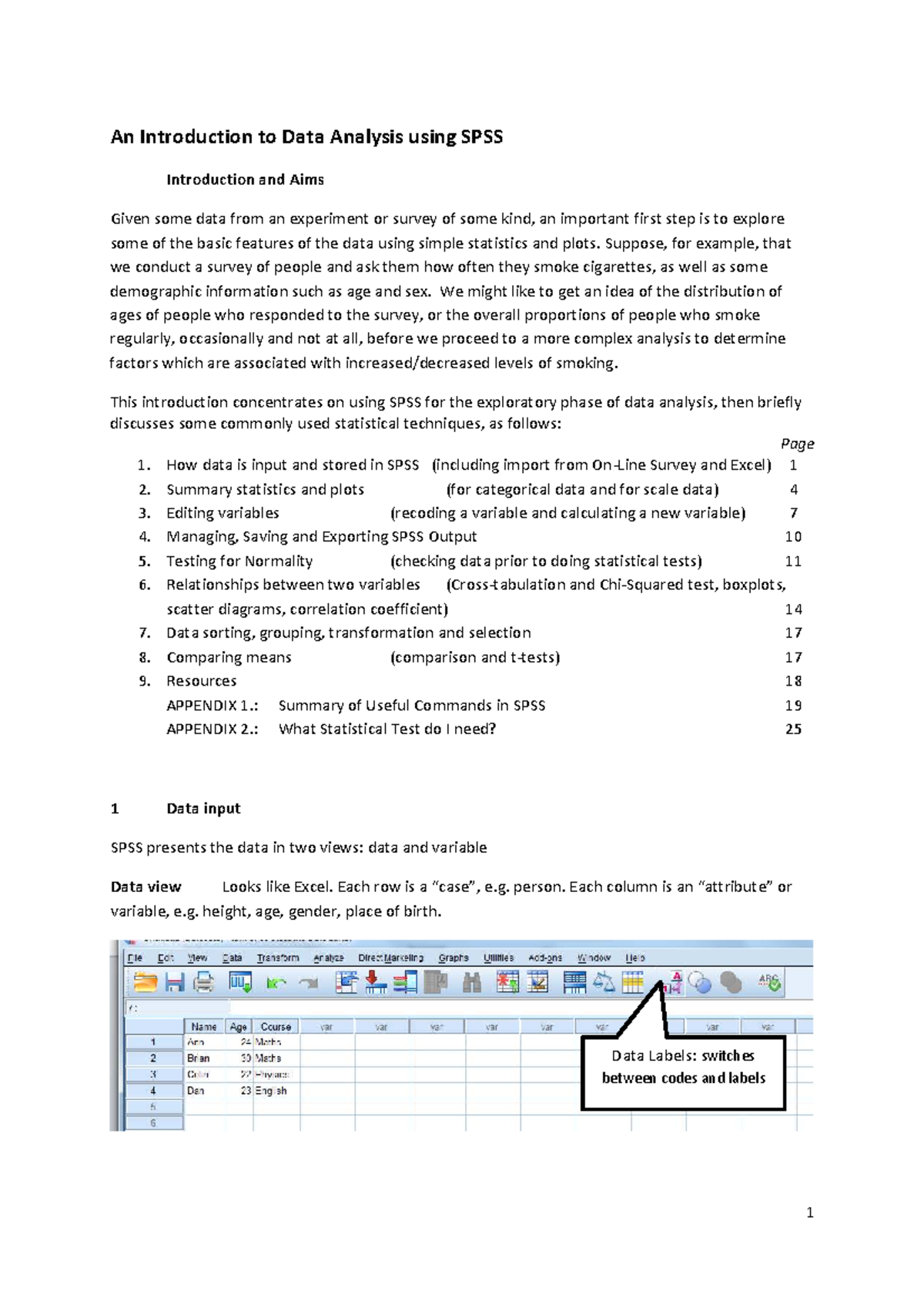 SPSS assignment - Introduction to data analysis techniques - Studocu