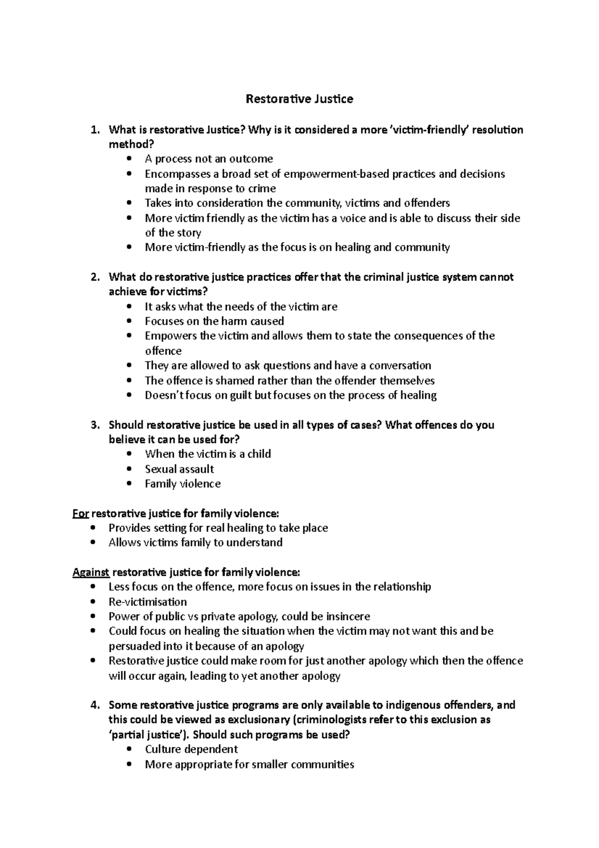 7. Restorative Justice - Restorative Justice What is restorative ...