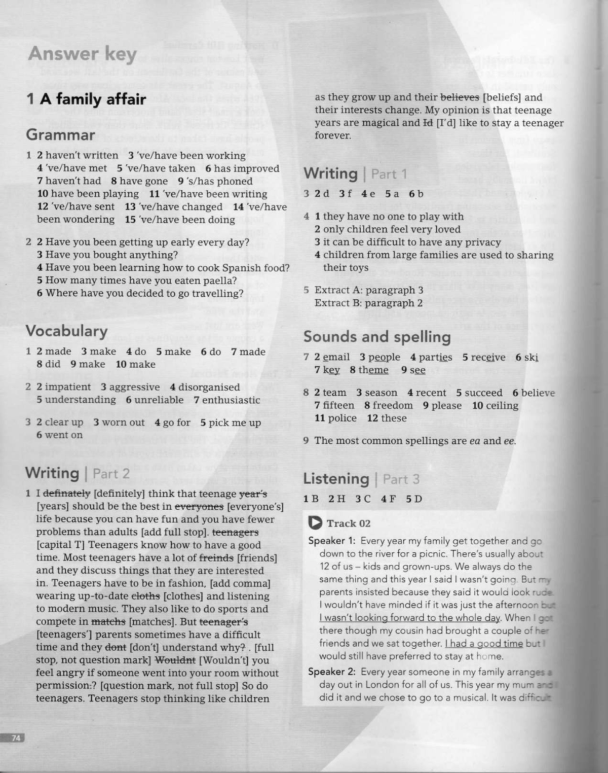 Answer Key for Workbook 2015: Complete Solutions and Explanations - Studocu