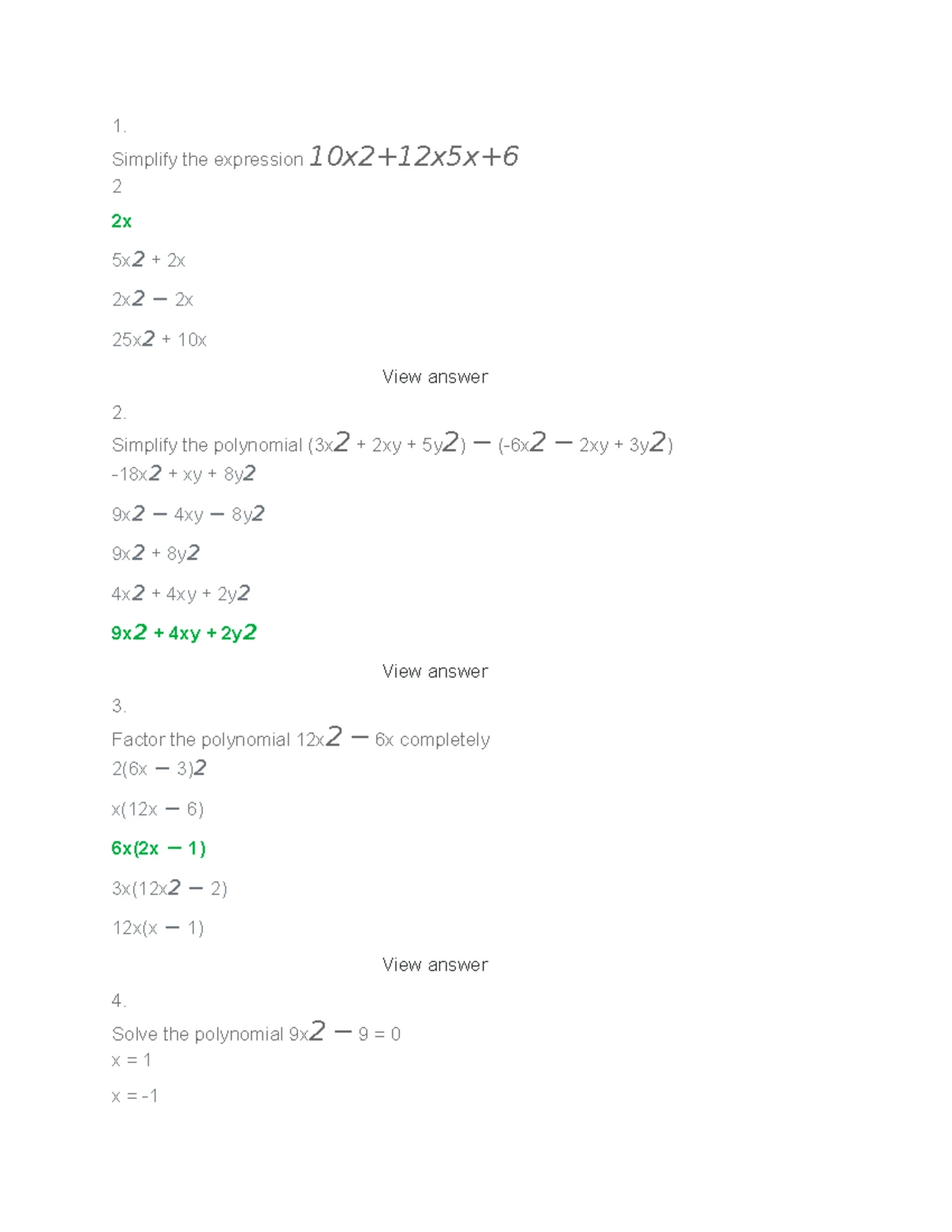 Math - Final Exam - Review and Solutions for Key Concepts - Studocu
