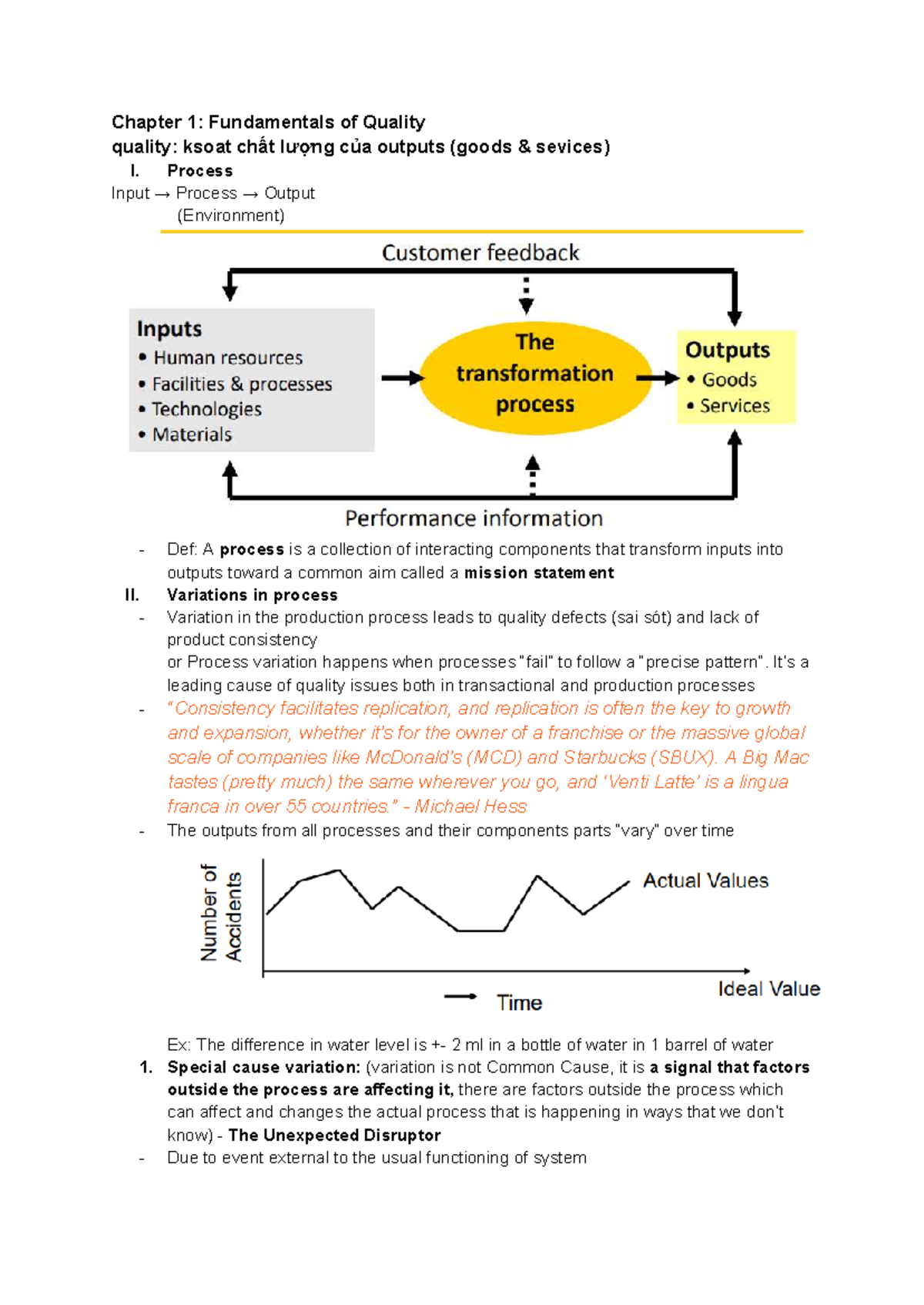 Quality Management Fundamentals: Chapter 1 Overview (QM101) - Studocu