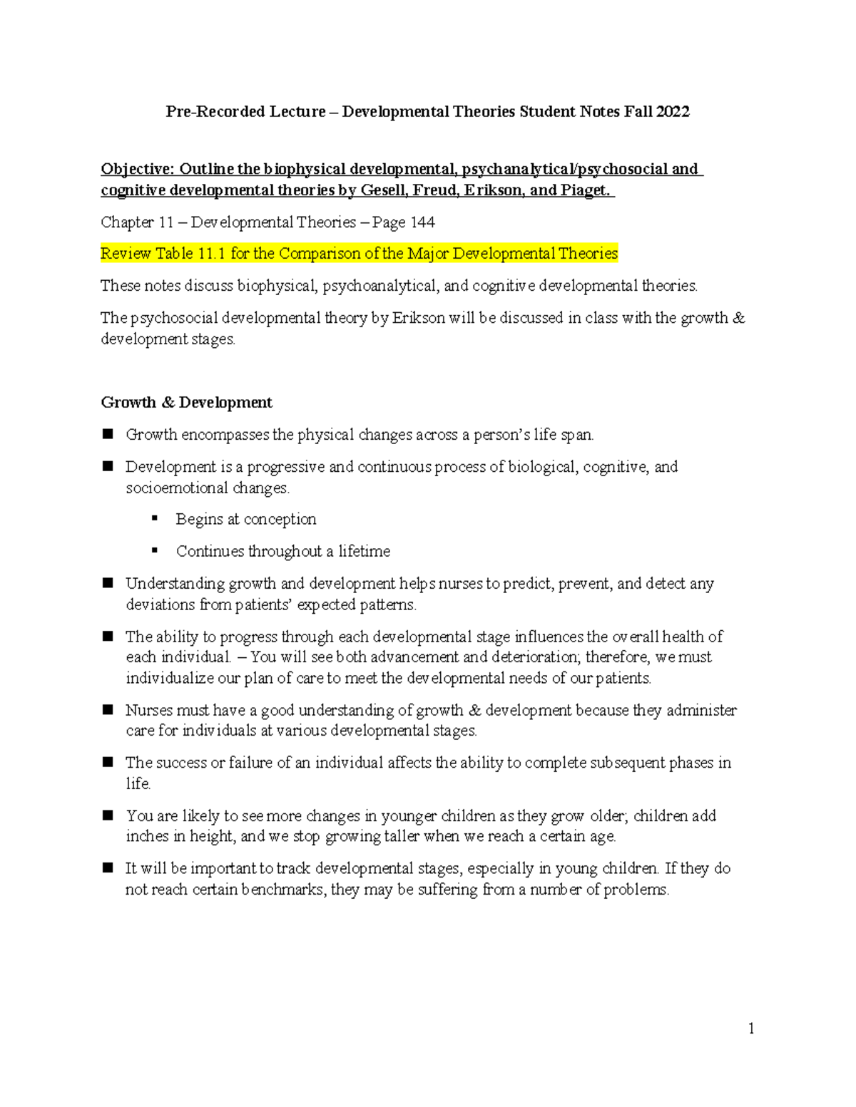 Developmental Theories - Chapter 11 – Developmental Theories – Page 144 ...