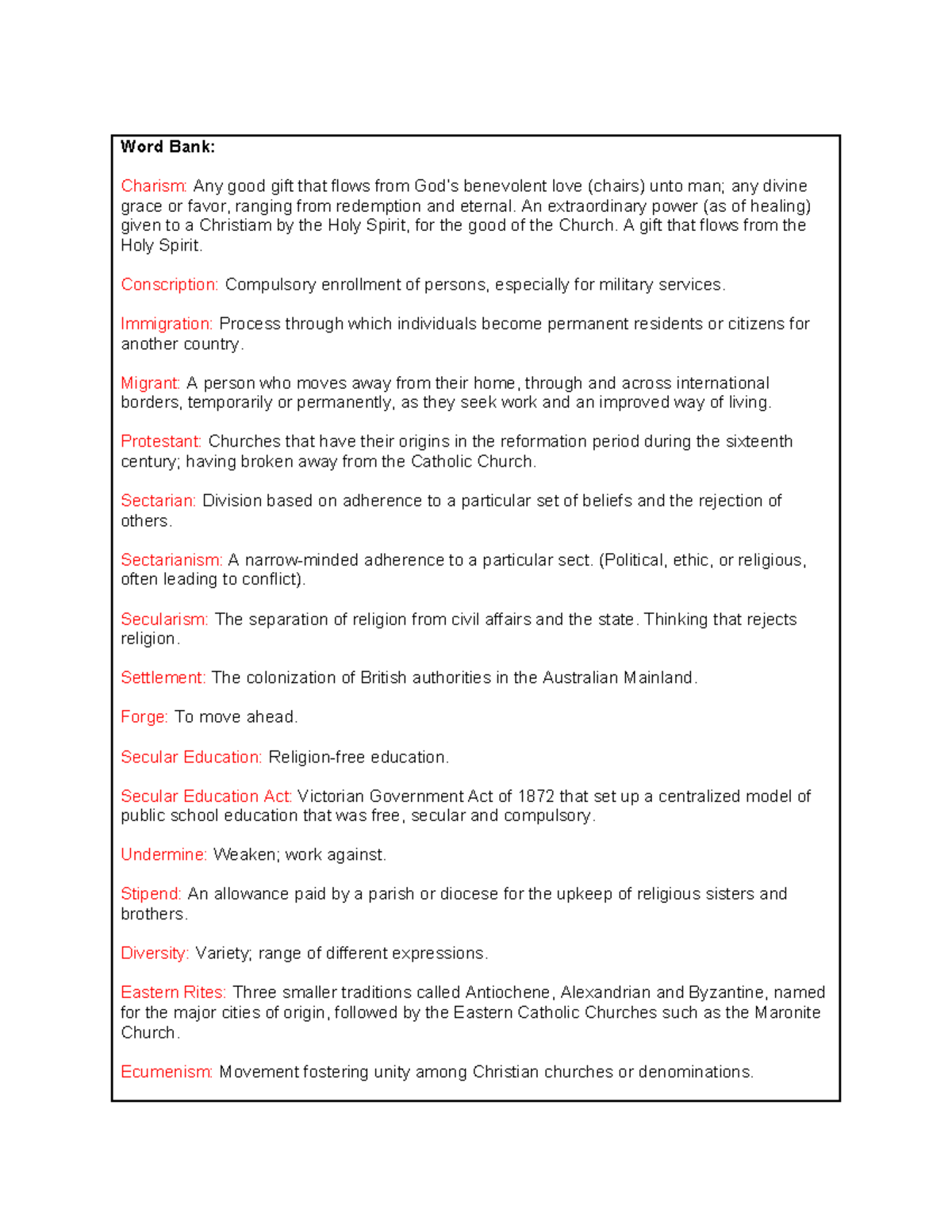 Religion: Key Concepts and Historical Developments in Christianity ...