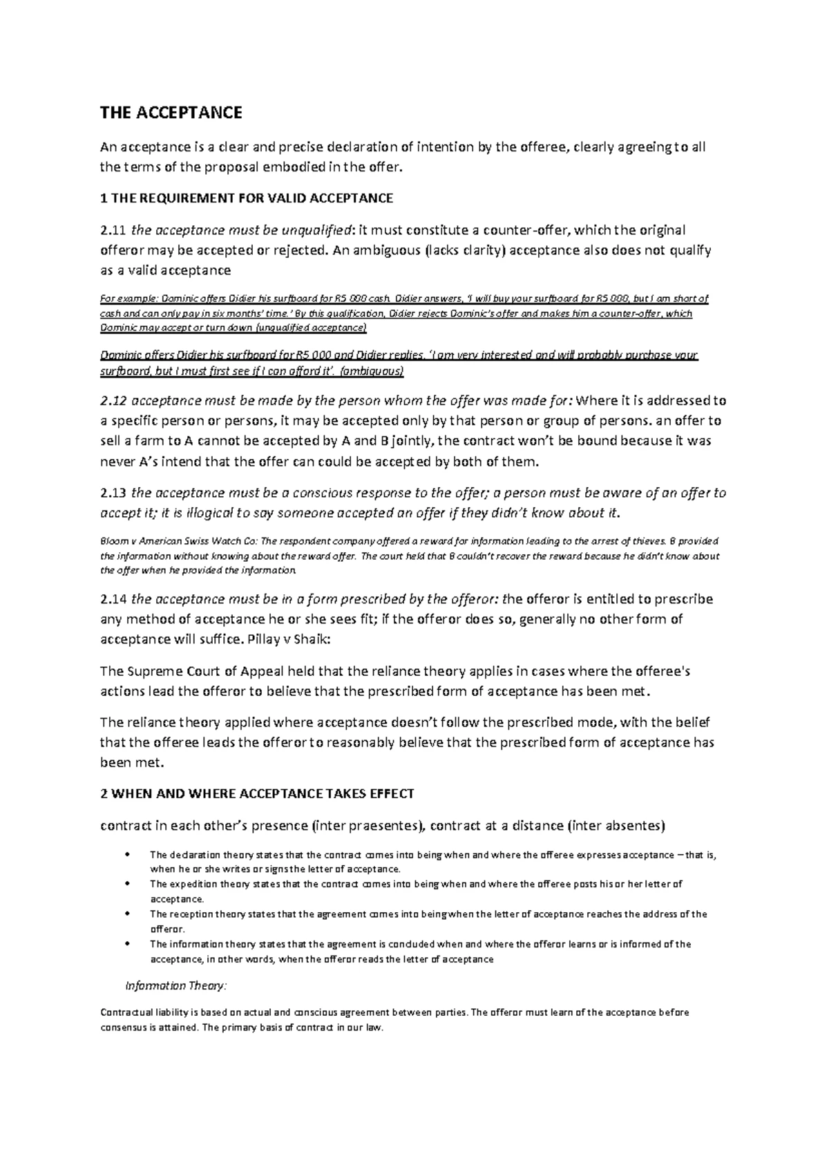 Chapter 6-Formalities of a Contract - &KDSWHU )RUPDOLWLHV ,QWURGXFWLRQ ...