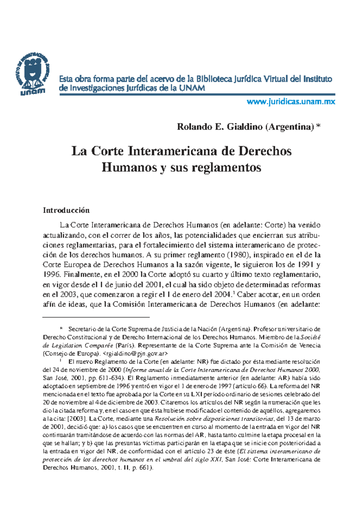 Locus Standi en la Corte Interamericana de Derechos Humanos (DH23 ...