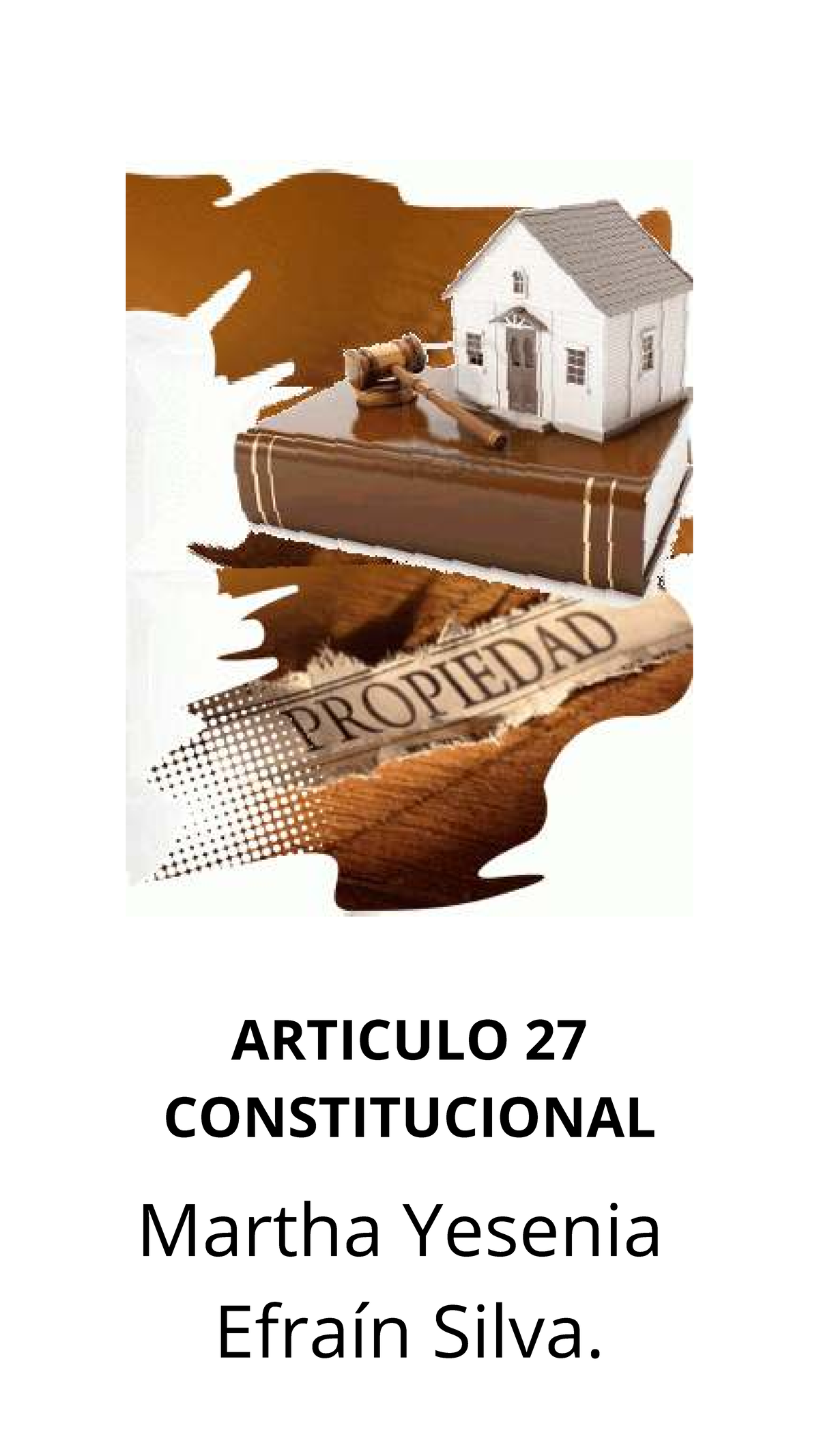 ART 27 CONSTITUCIONAL: Propiedad de Tierras y Soberanía Popular - Studocu