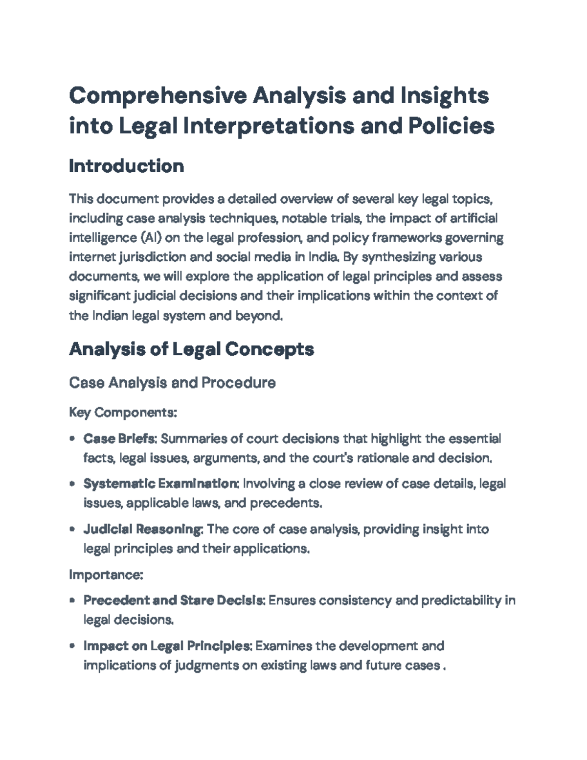 Comprehensive Legal Insights: Notable Trials and AI Integration in Law ...