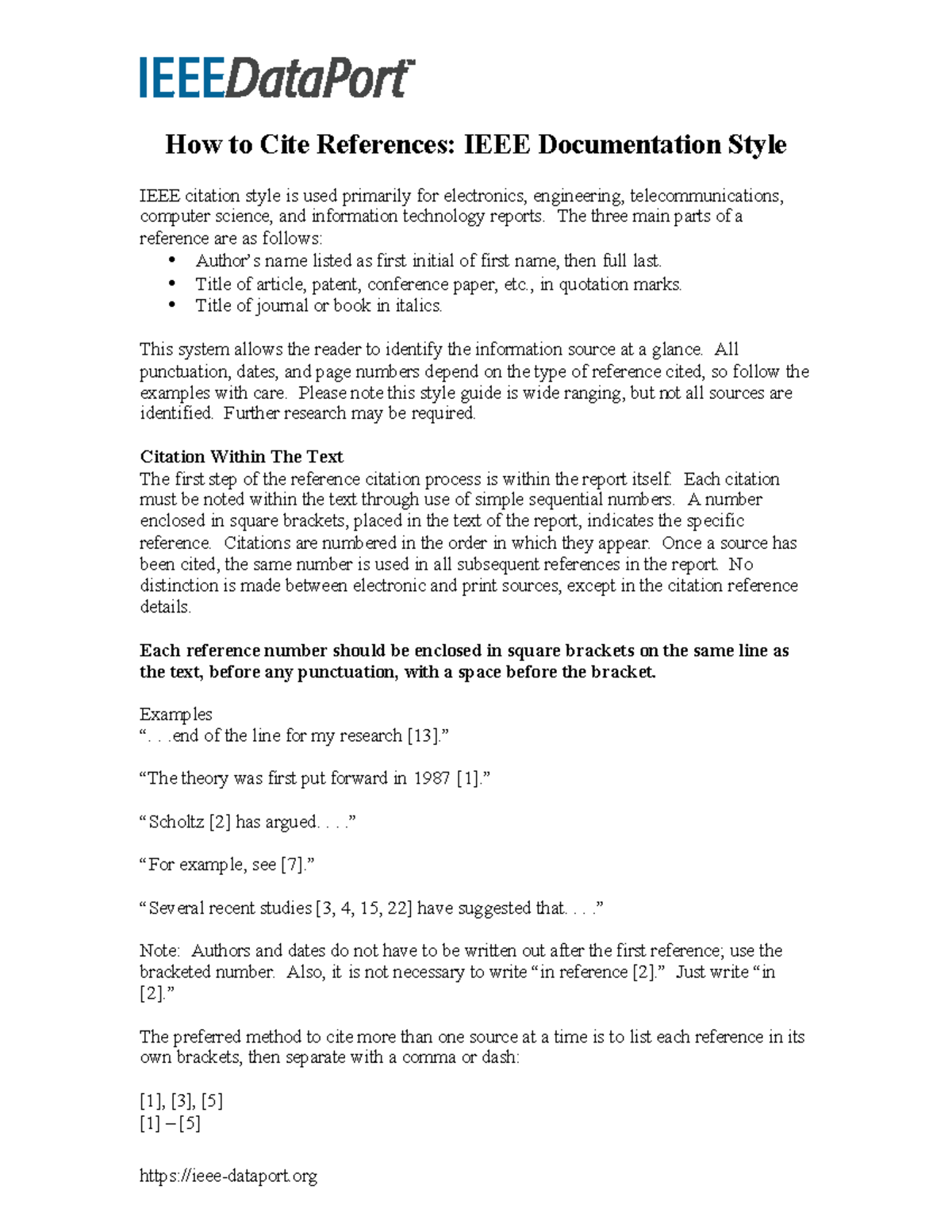 IEEE-Citation-Guidelines - How to Cite References: IEEE Documentation ...
