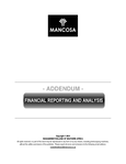 MANCOSA - Financial Reporting And Analysis - Studocu