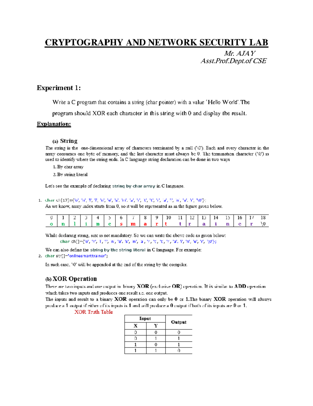 CNS Lab Manual: Cryptography & Network Security Experiments - Studocu