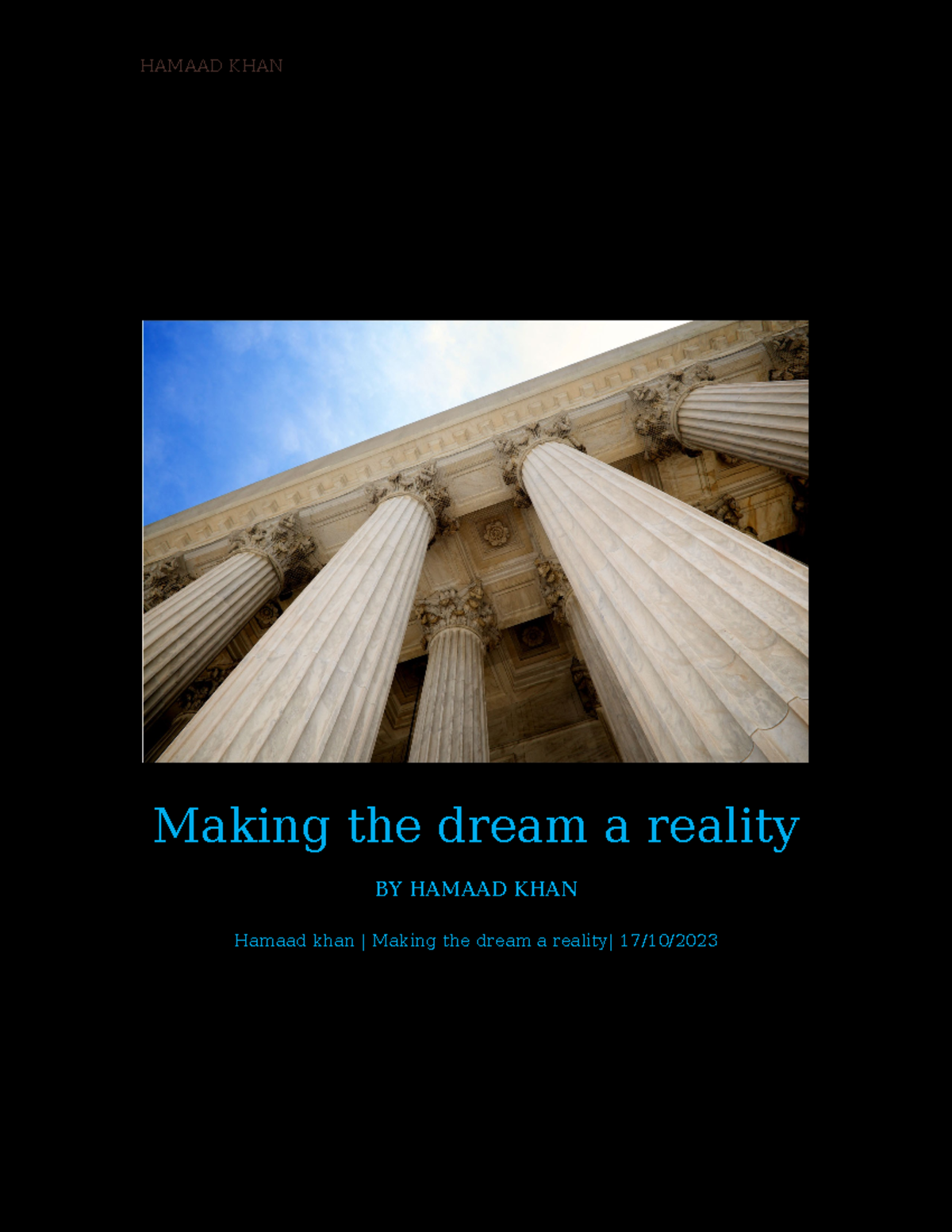 Hamaad Unit 19 final submission complete - Making the dream a reality ...