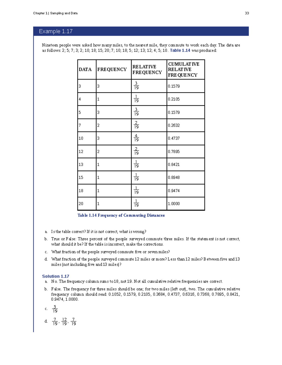 Chapter 1: Sampling and Data Analysis - Introductory Statistics (Part ...