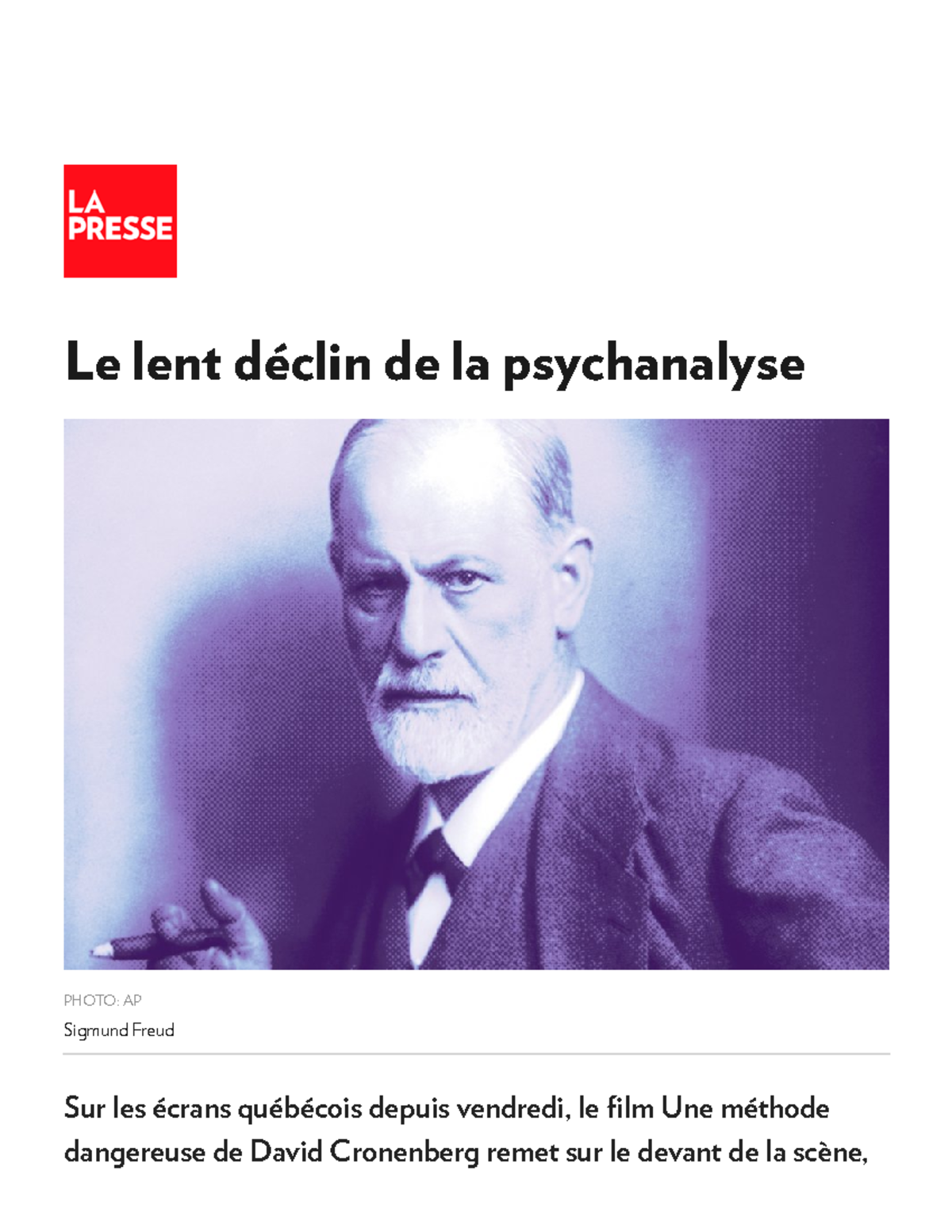 Psychanalyse en crise : Analyse de la méthode Freudienne (L1) - Studocu