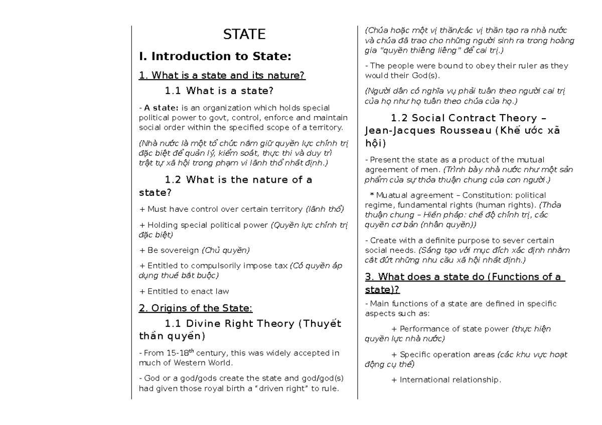 General Law Overview: Understanding State, Law, and Civil Rights - Studocu