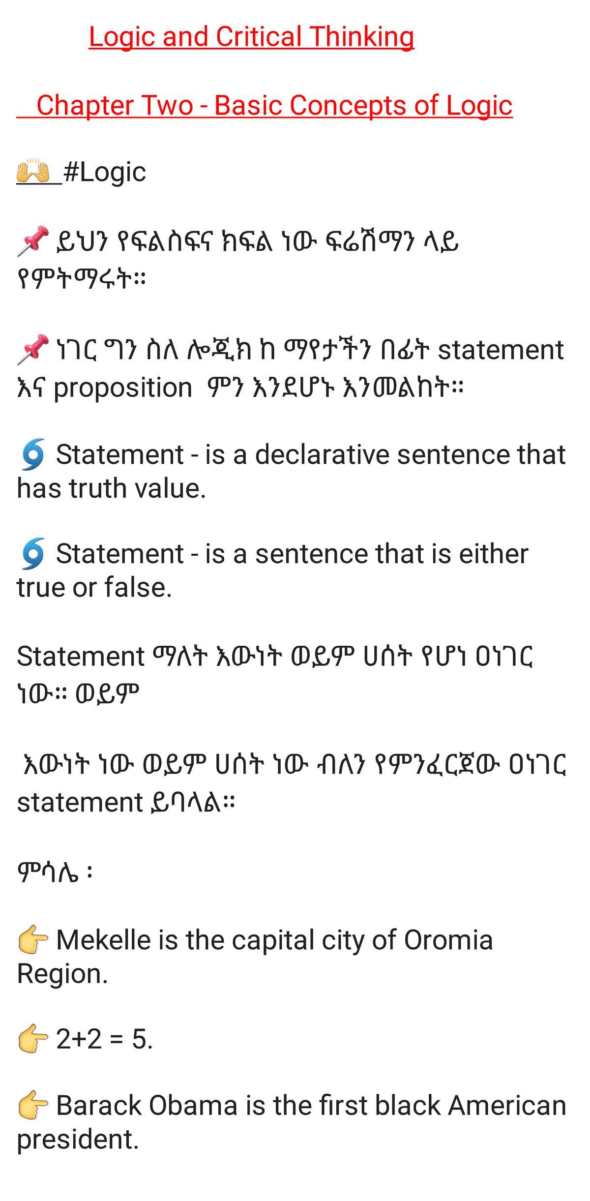 Logic and Critical Thinking - Chapter 2 Notes for Freshmen - Studocu