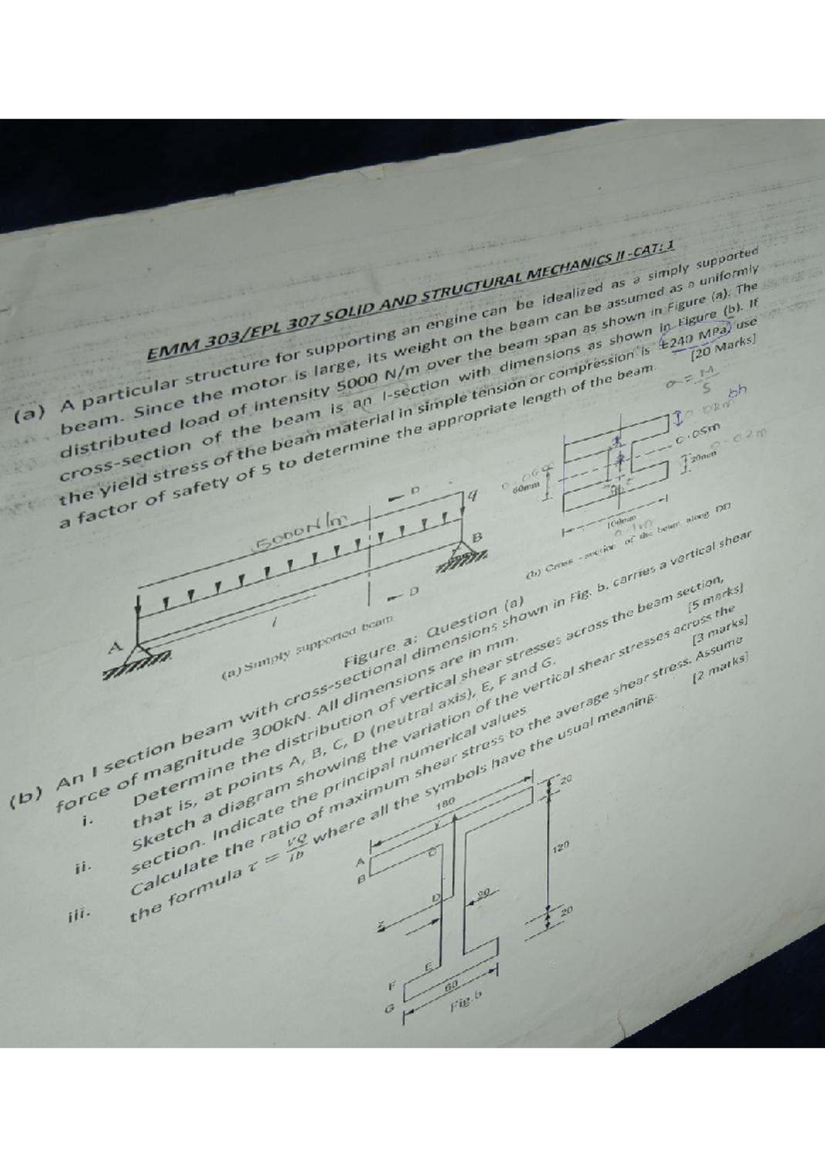 EMM 307: Solid and Structural Mechanics II - Revision Notes - Studocu