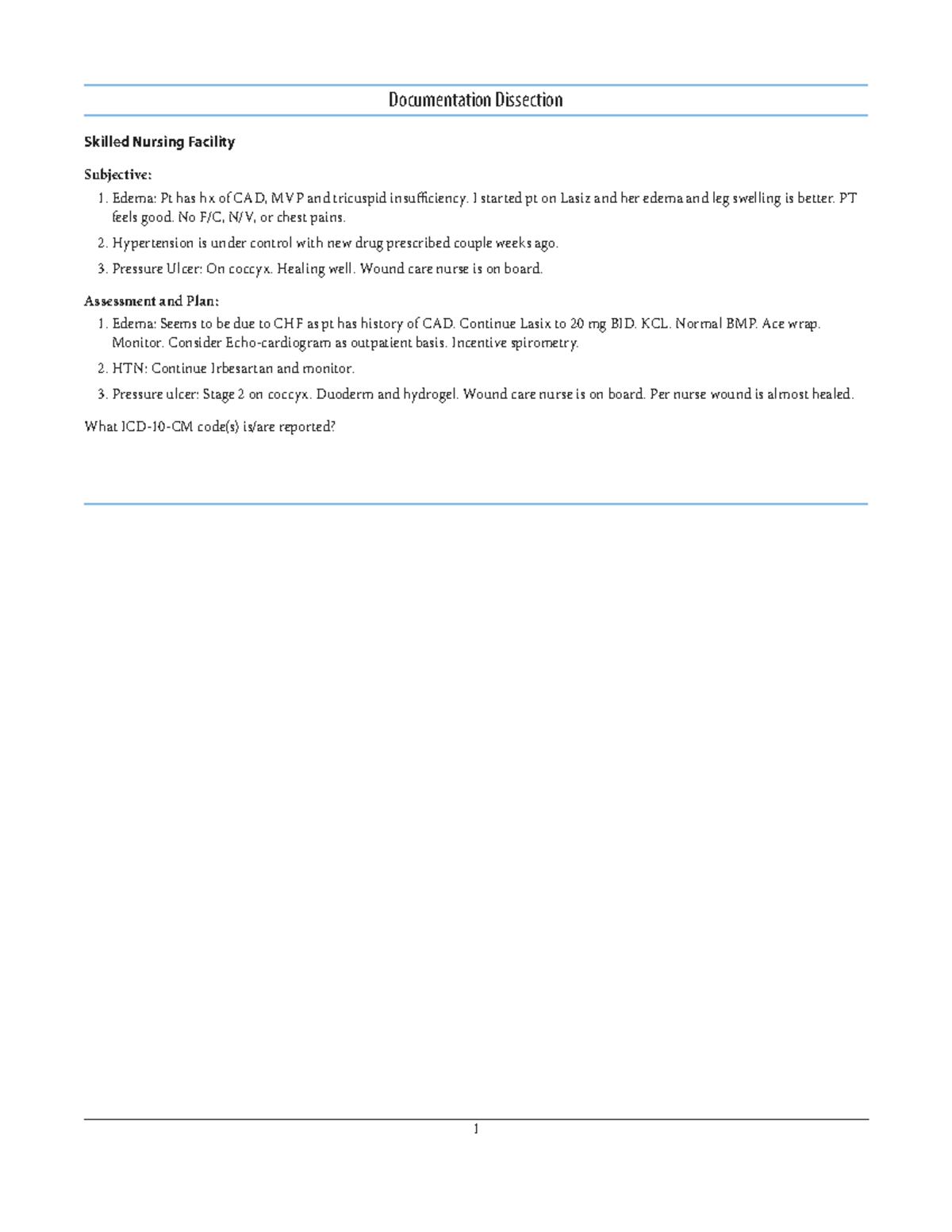 Mod14-SNF Documentation: Edema, HTN, and Pressure Ulcer Management ...