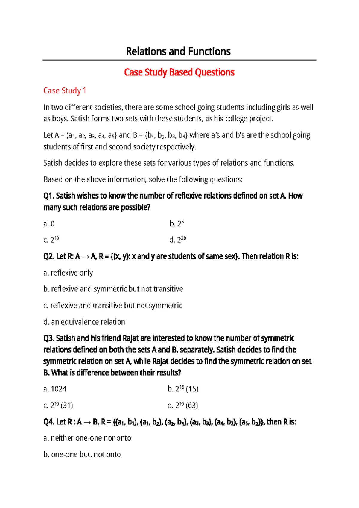 Selfstudys com file - It was a very interesting file - Case Study Based ...