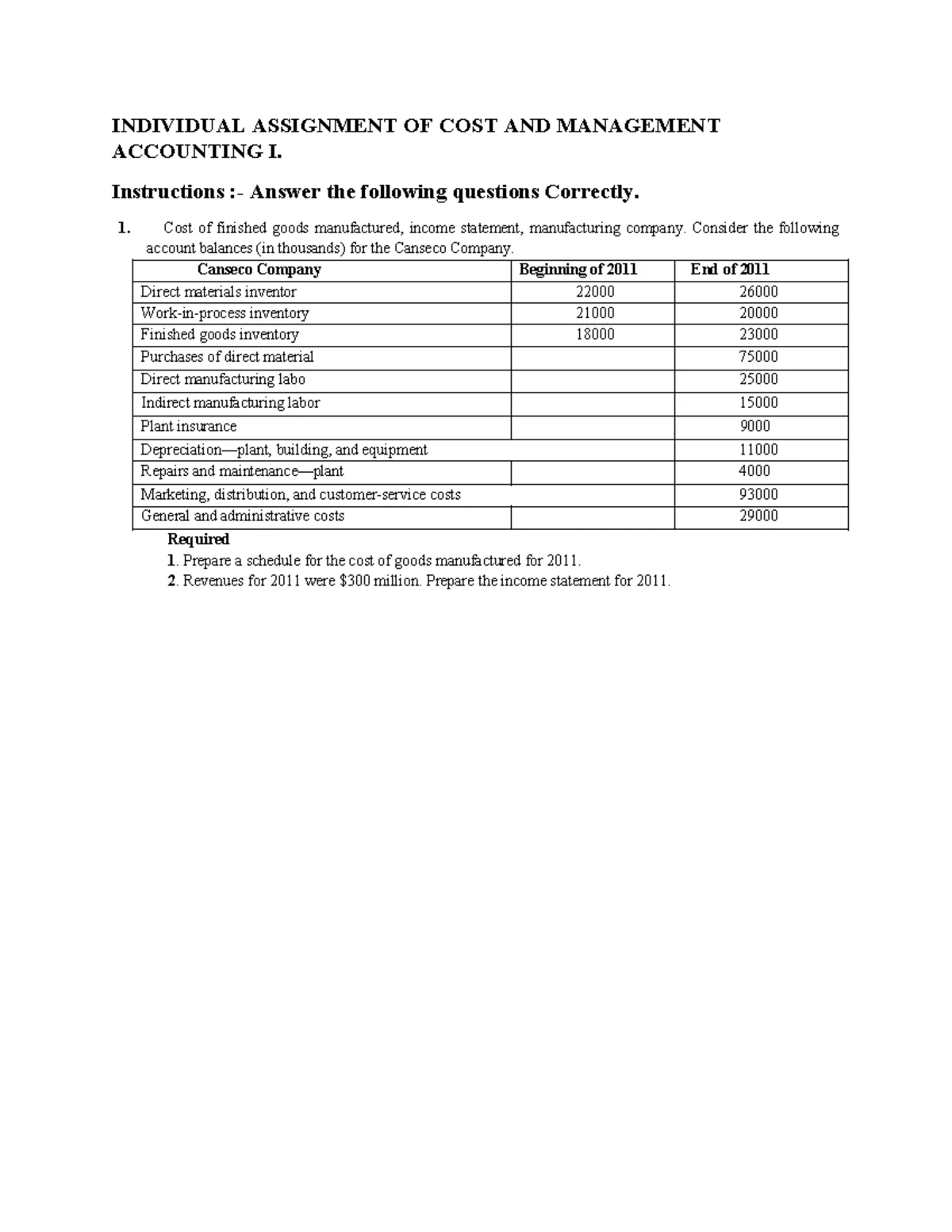 CMA I Module: Overview of Cost and Management Accounting Concepts - Studocu