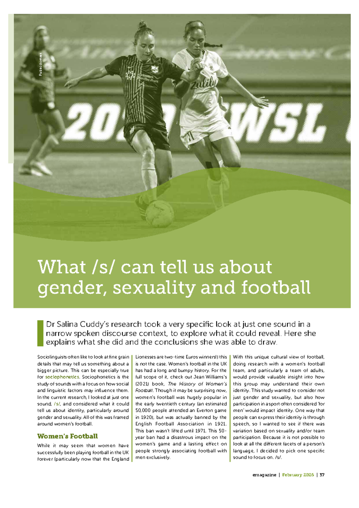 Emag111: Gender, Sexuality, and Football - A Sociophonetic Study - Studocu