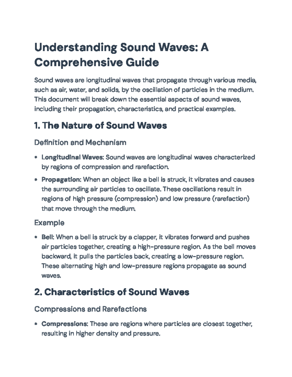 Sound Waves: A Comprehensive Guide on Propagation and Characteristics ...