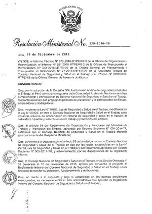 Modificación del Reglamento Interno del CONSSAT - Resolución ...