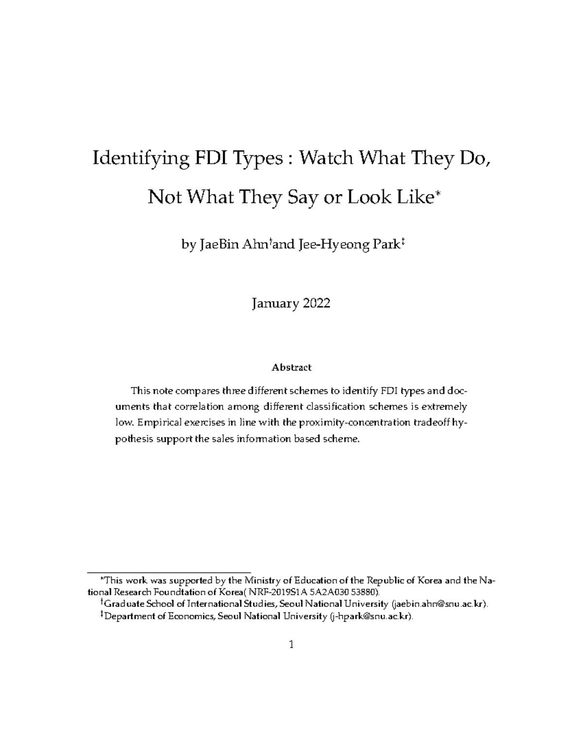 FDI Classification Schemes: Analyzing Correlation and Performance (ECO ...