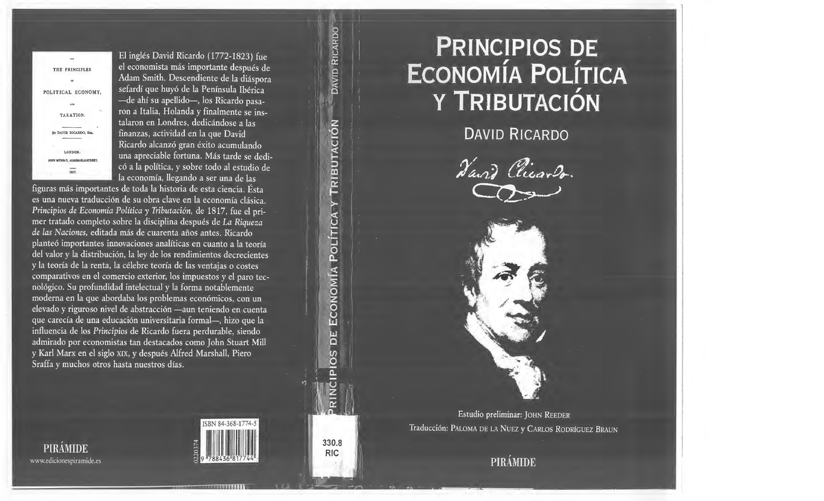 Principios de Economía Política y Tributación - David Ricardo ...
