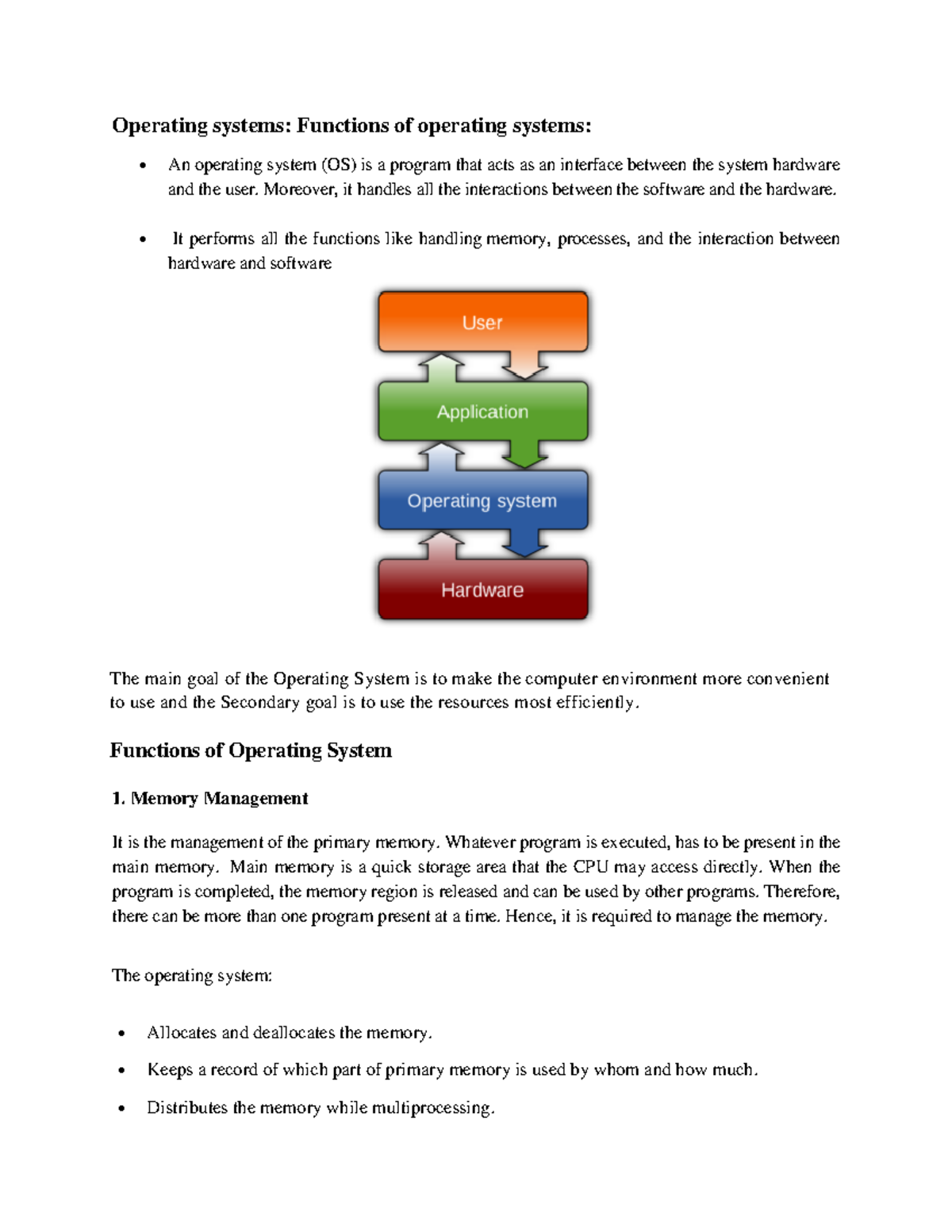 ECSE (ELEMENTS OF COMPUTER SCIENCE) UNIT-3 OPERATING SYSTEM - Operating ...