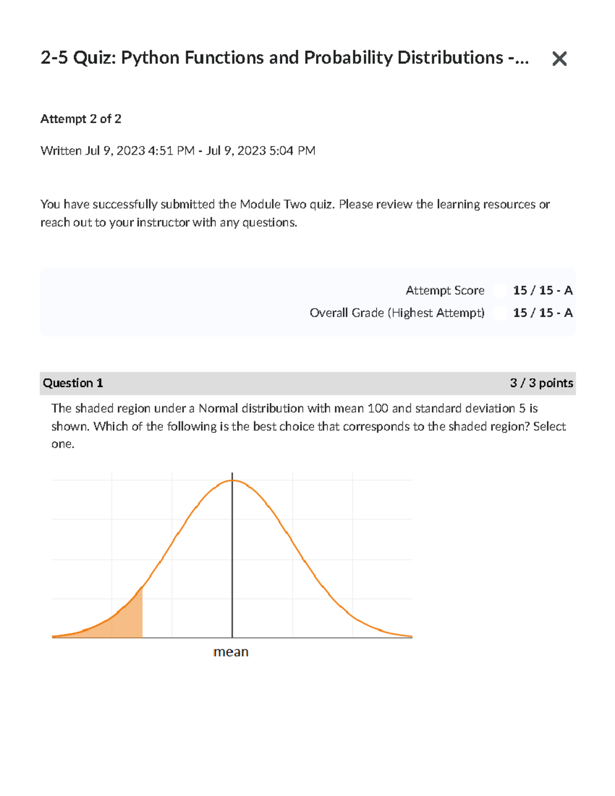 2-5 Quiz Python Functions and Probability Distributions - MAT-243 ...