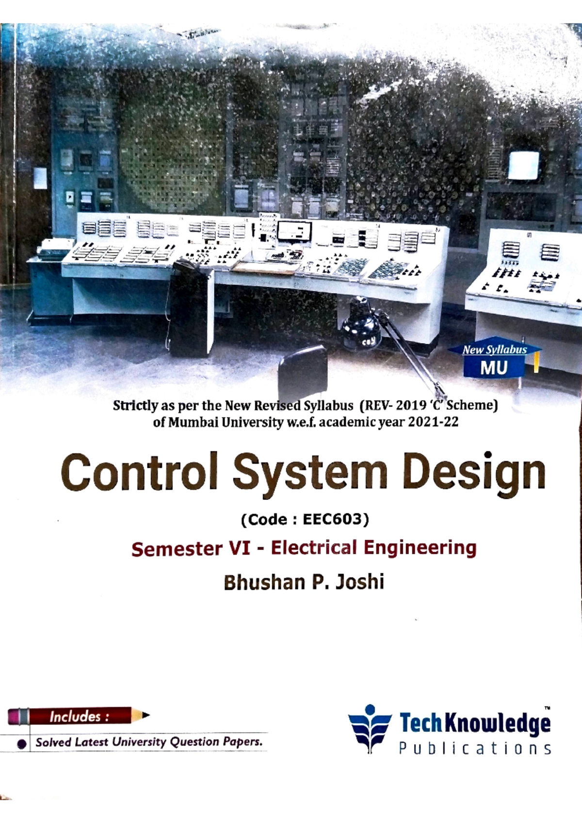 Control System Design (EEC603) - 6th Sem MU Syllabus Guide - Studocu