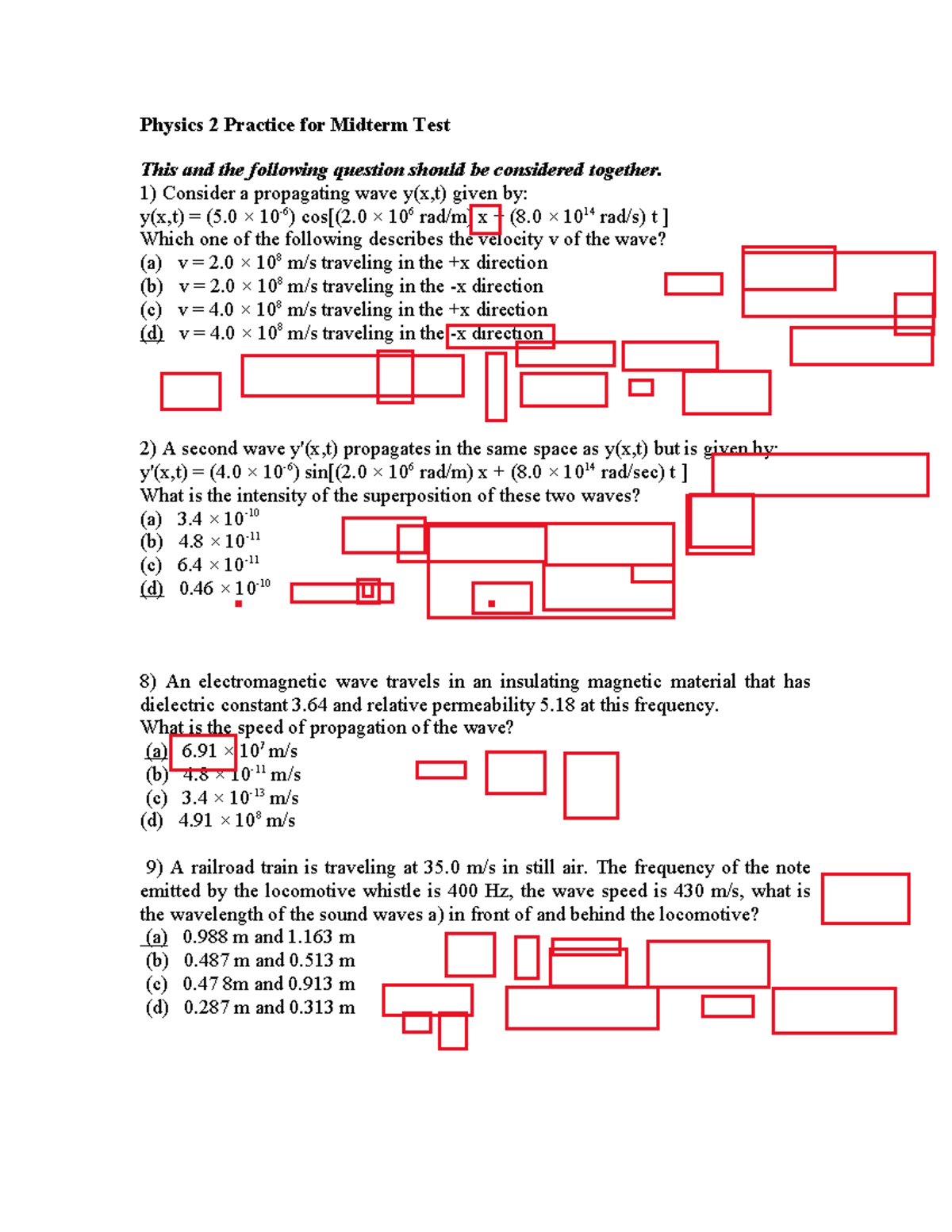 Physics 2 Practice for Midterm Exam Notes 77 - Physics 2 Practice for ...