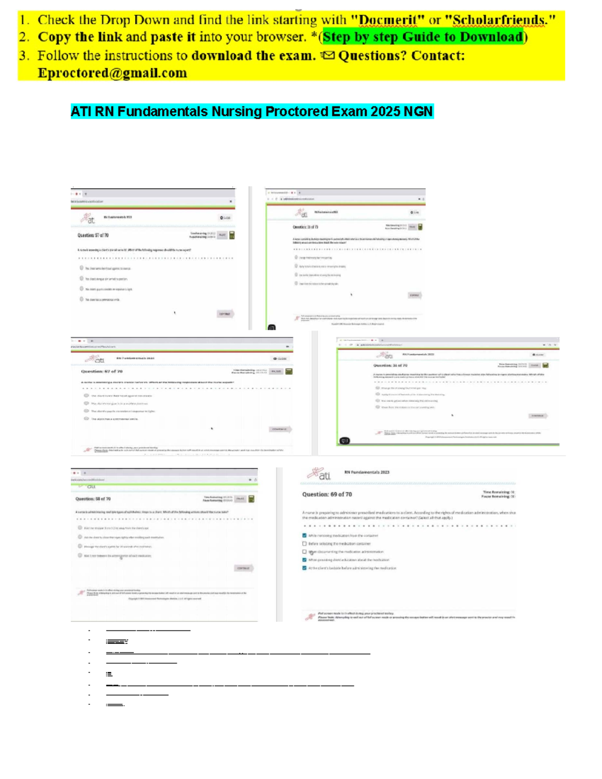 2025 ATI RN Fundamentals Proctored Exam NGN - Key Q&A for Success - Studocu
