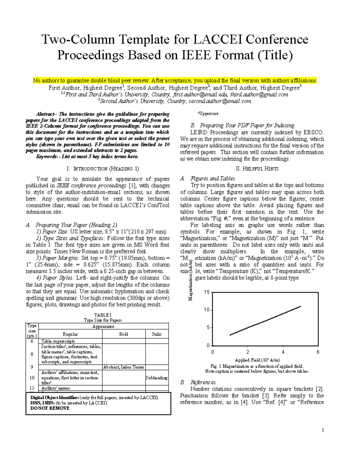 LACCEI Conference Proceedings Template for Paper Submission - Studocu