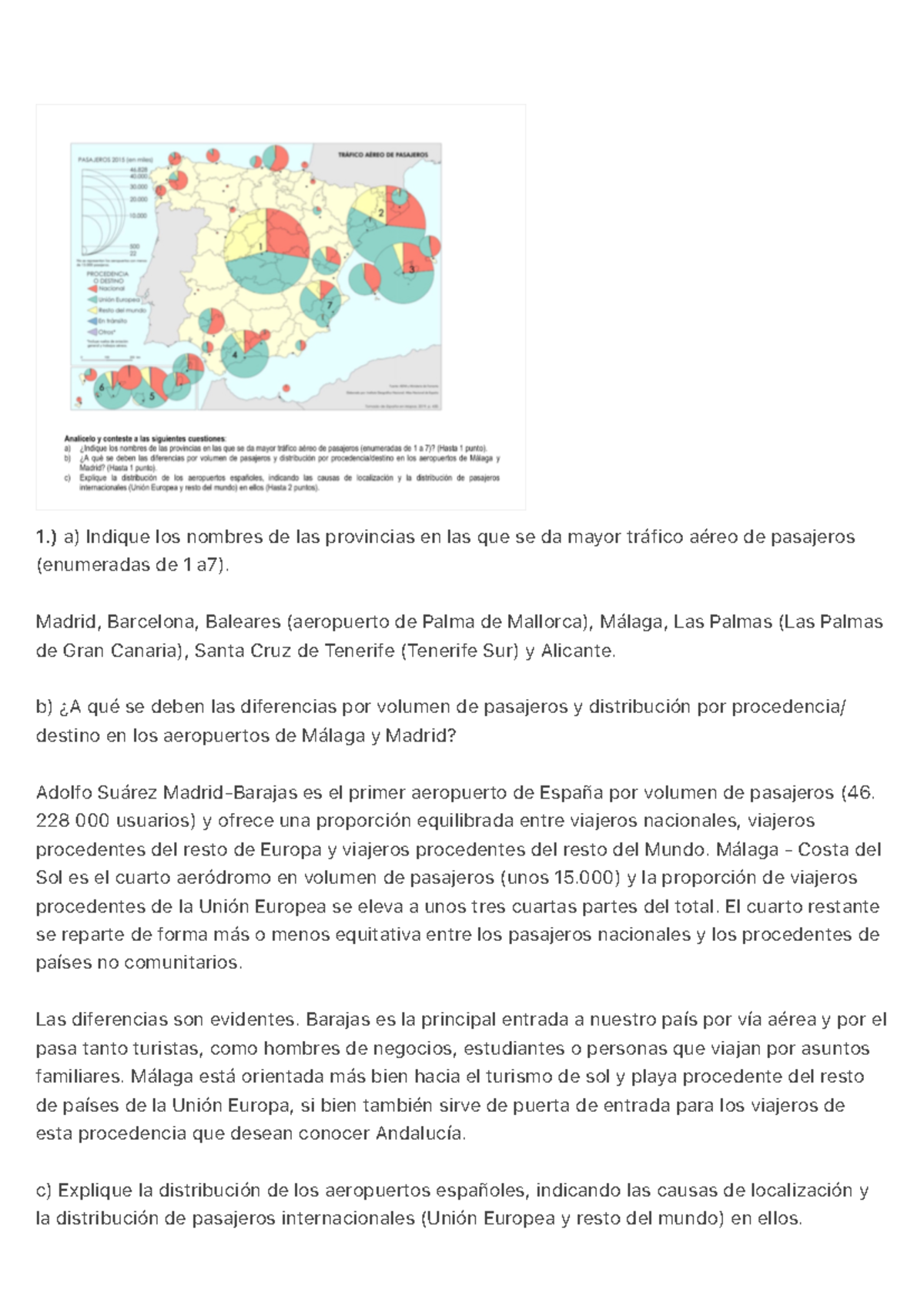 Análisis del tráfico aéreo en provincias españolas: Aeropuertos claves y su distribución - Document Preview