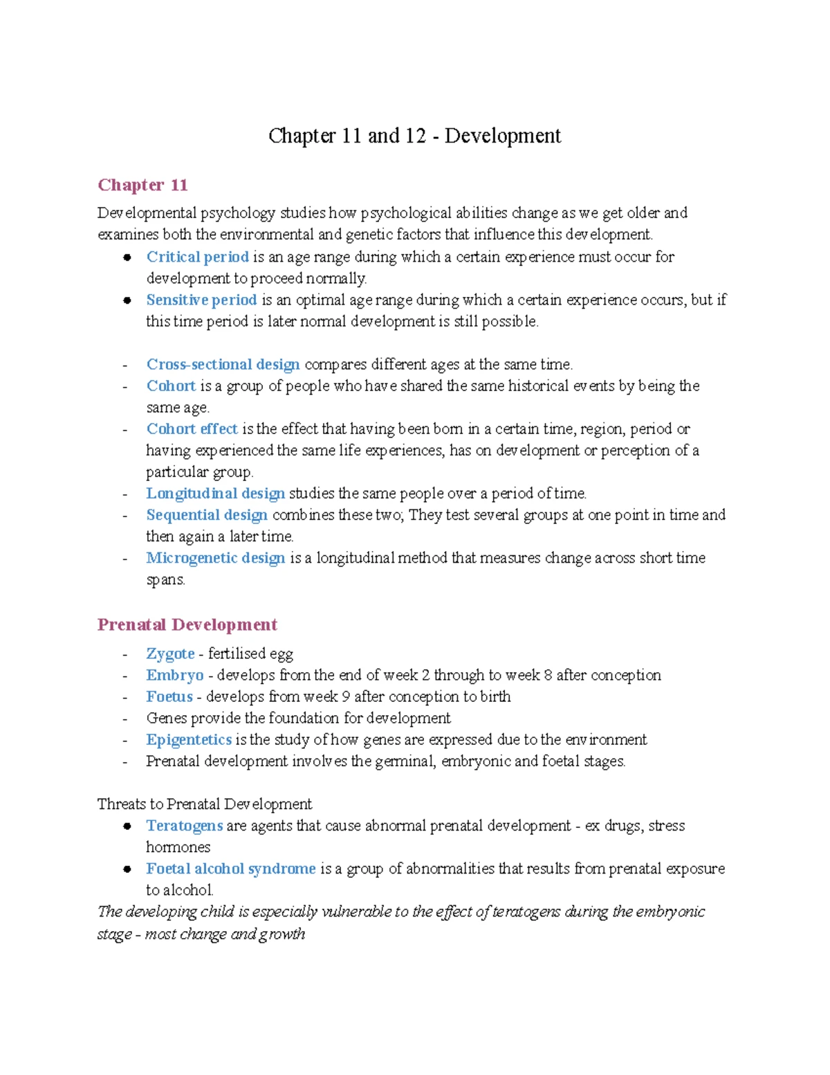 Chapter 11 and 12 - Development - Chapter 11 and 12 - Development ...