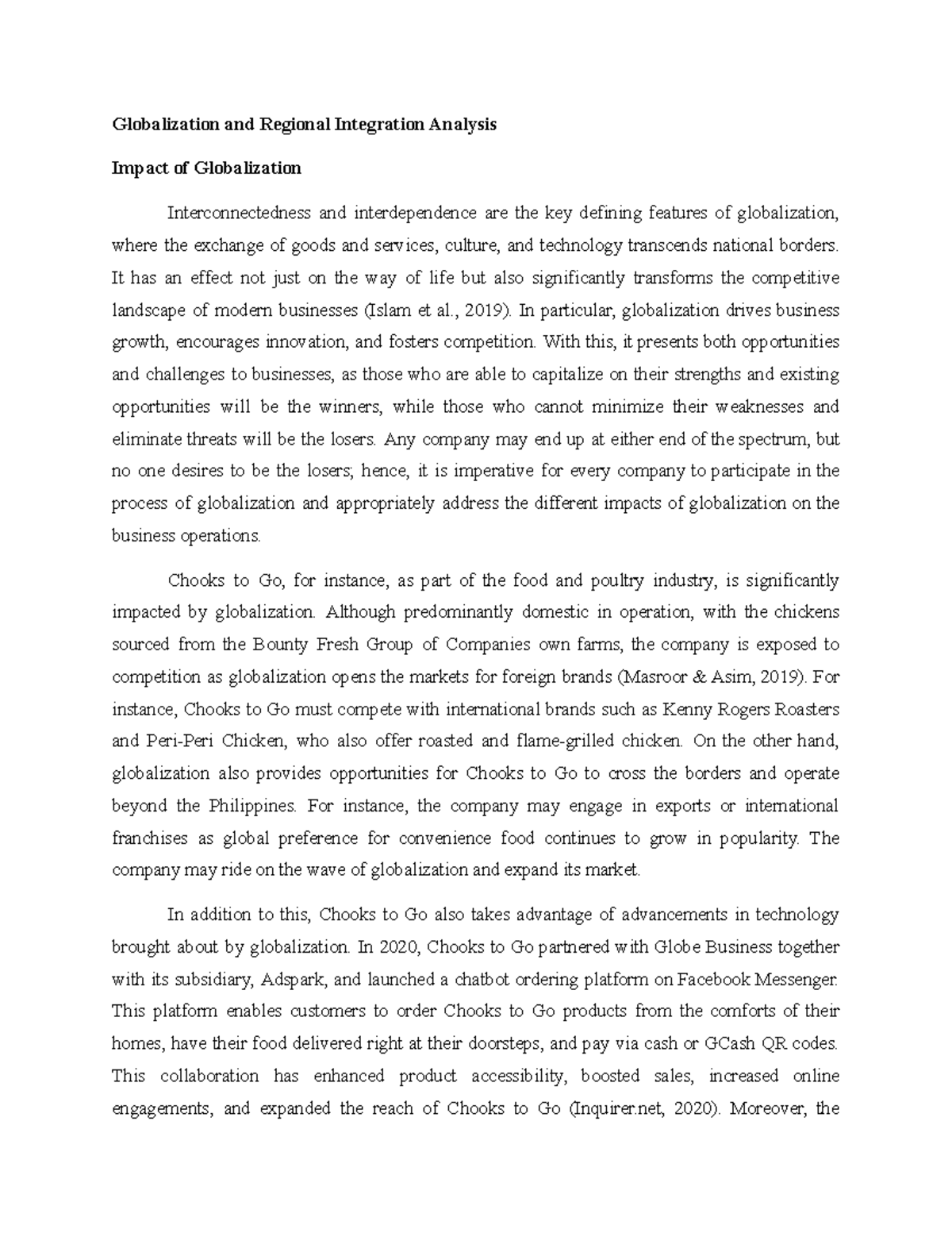 Globalization - GO GO GO - Globalization and Regional Integration ...