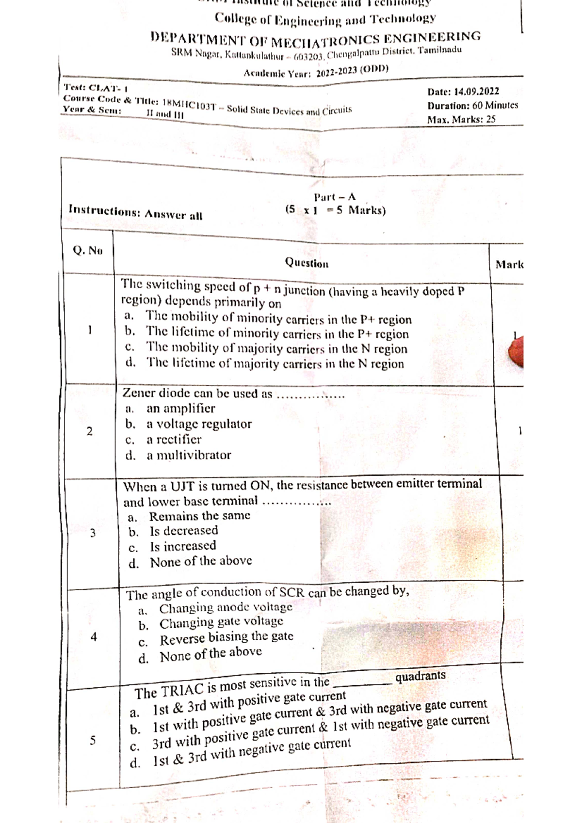 SSD solid state and device ct 1 3rd sem 05-Dec-2022 15-36 - Studocu